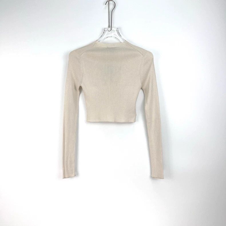 Prada Prada Apricot classic logo mulberry silk elastic knitwear 2 Size US XXS / EU 40 - 4 Thumbnail