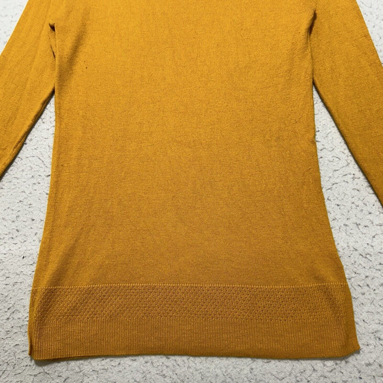Other A New Day XS Mustard Yellow Crewneck Sweater Modal Blend Size XS / US 0-2 / IT 36-38 - 5 Thumbnail