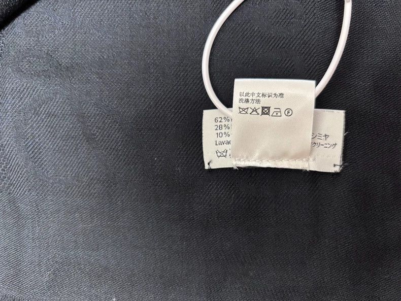 Loewe LOEWE size140*140cm A dark blue wool scarf Size ONE SIZE - 5 Thumbnail