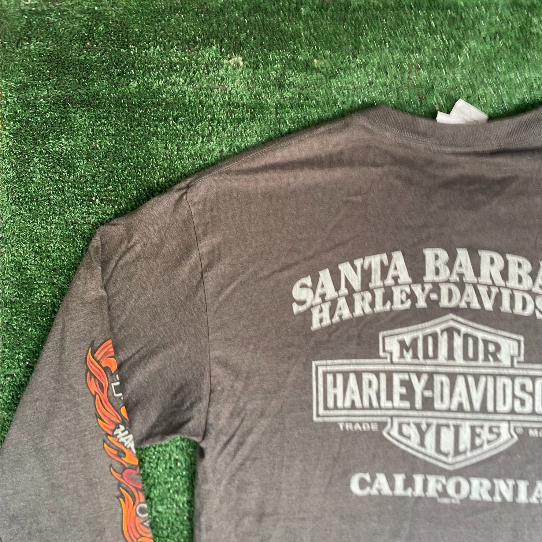 Harley Davidson Harley Davidson Flame Tee Vintage Y2K Moto Biker Logo Shirt Size US L / EU 52-54 / 3 - 6 Thumbnail
