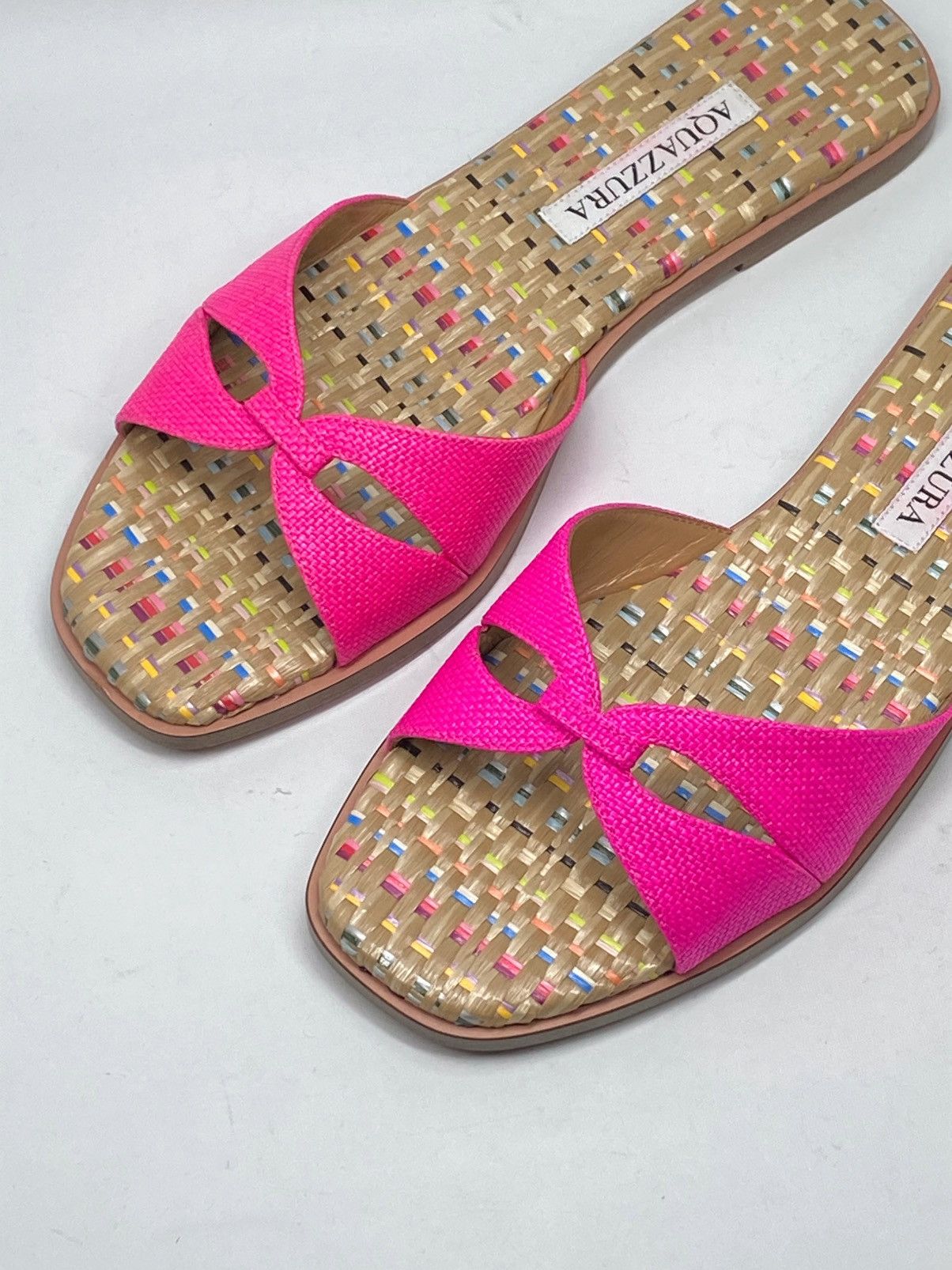 Aquazzura Aquazzura Villette Textile Flat Sandals size 38 Size US 8 / IT 38 - 6 Thumbnail