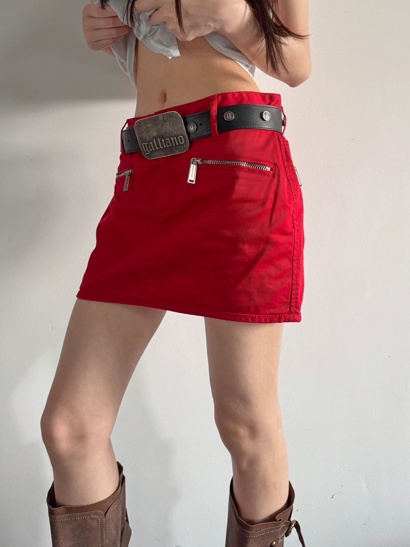 Dsquared2 Dsquared2 Vintage Zipper Denim Skirt Size 42 Size 28" / US 6 / IT 42 - 2 Thumbnail