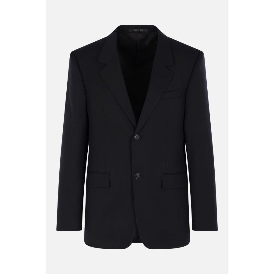 Balenciaga BALENCIAGA Wool Black Single Breasted Jacket New & Authentic Size US M / EU 48-50 / 2 - 1 Thumbnail
