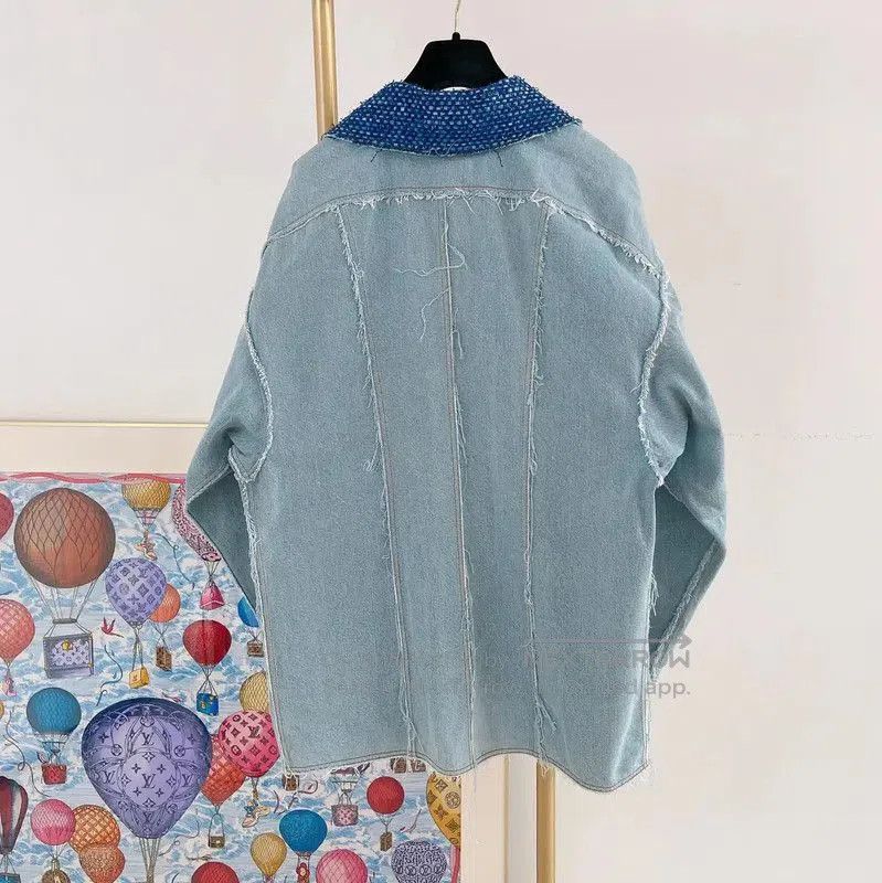 Chanel Chanel Blue Cotton Women's Jacket for Spring Autumn . Size S / US 4 / IT 40 - 2 Thumbnail
