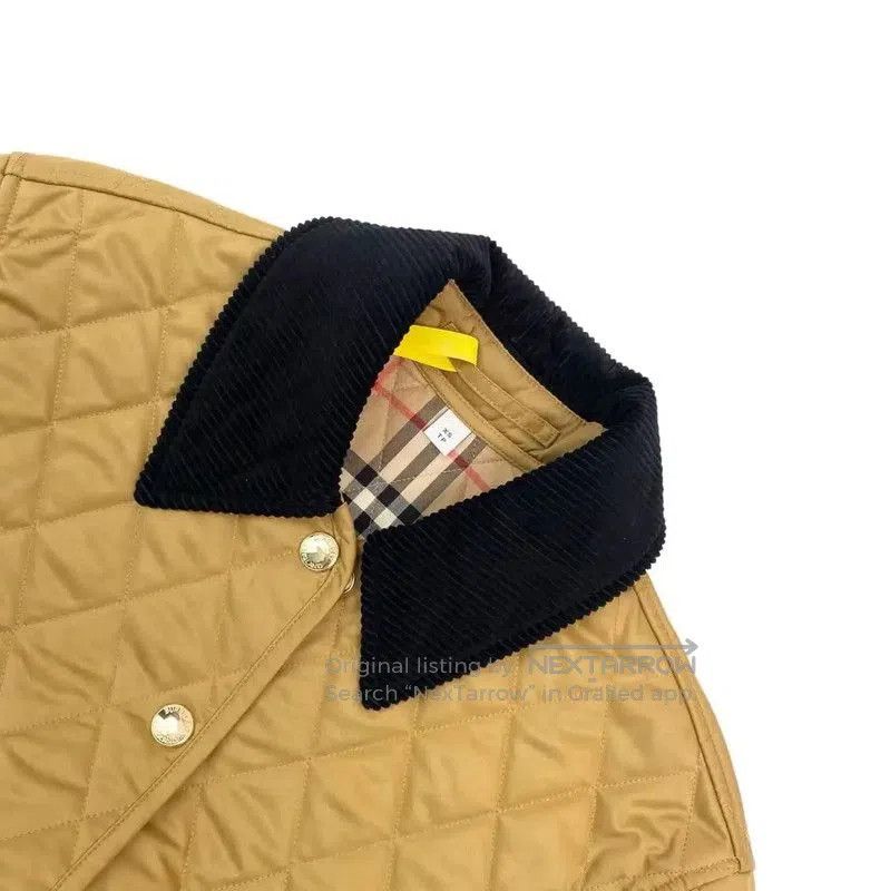 Burberry Burberry Quilted Jacket in Ginger Yellow. Size XS / US 0-2 / IT 36-38 - 3 Thumbnail
