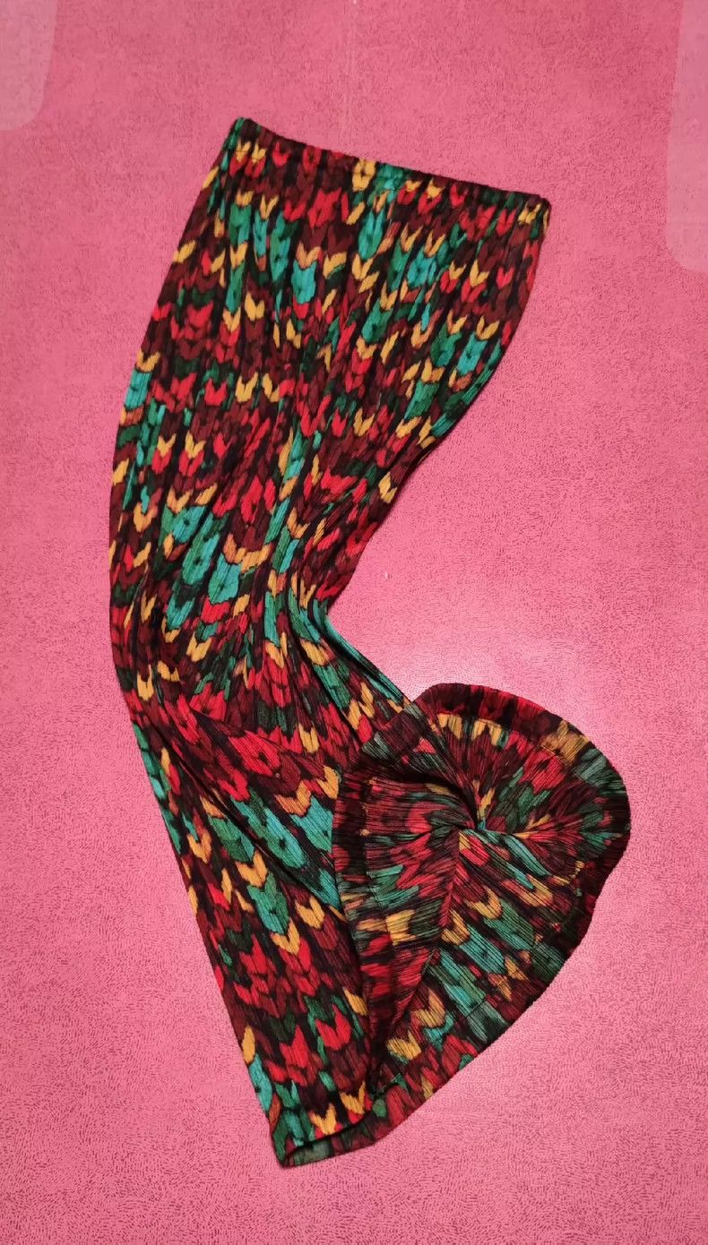 Issey Miyake Issey Miyake size:2 A thick knitted sweater with woven tex Size 22" - 2 Thumbnail