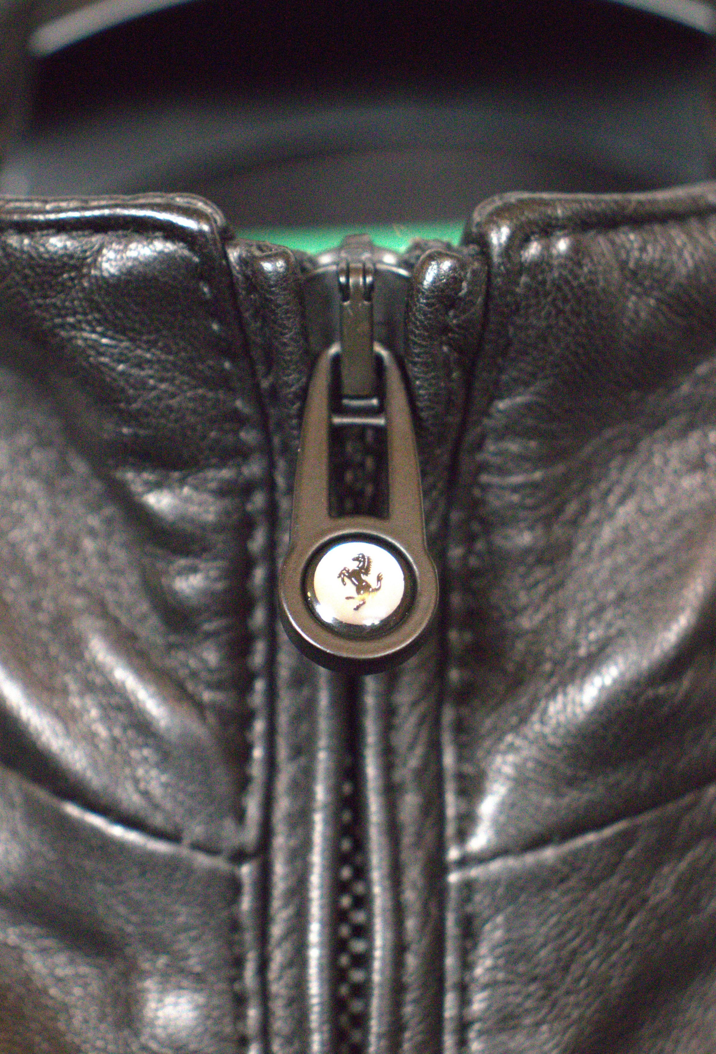 Ferrari Ferrari Black Leather Moto Jacket – L – Boutique Milan Size US L / EU 52-54 / 3 - 8 Thumbnail