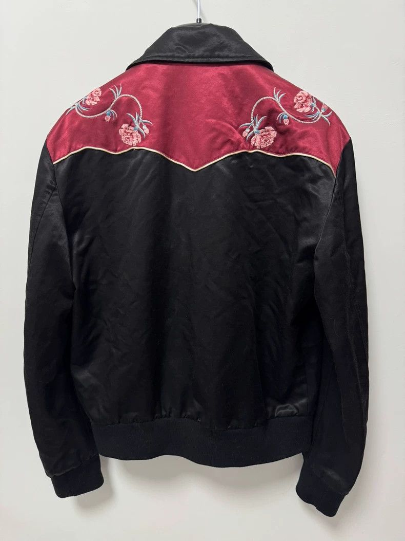 Yves Saint Laurent saint laurent 16 FW black and red embroidered flower Teddy Size US M / EU 48-50 / 2 - 2 Thumbnail