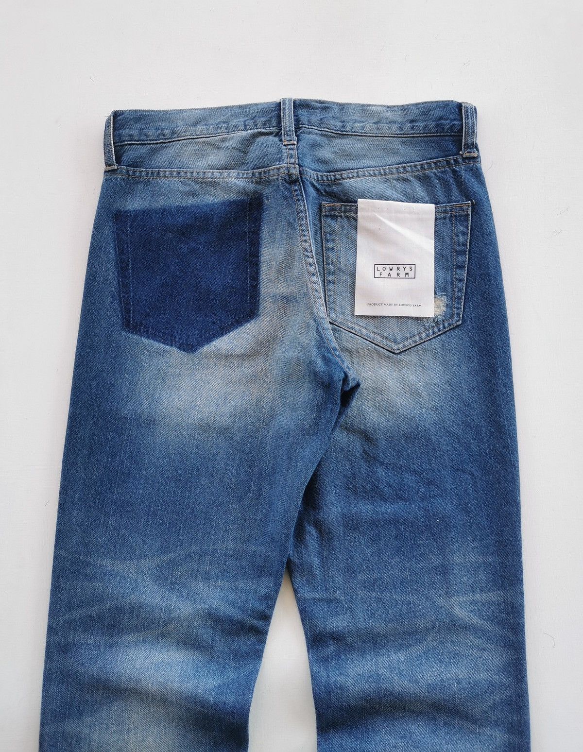 Japanese Brand Lowry Farm Japan Patchwork Ankle Denim Jeans Size 29" - 5 Thumbnail
