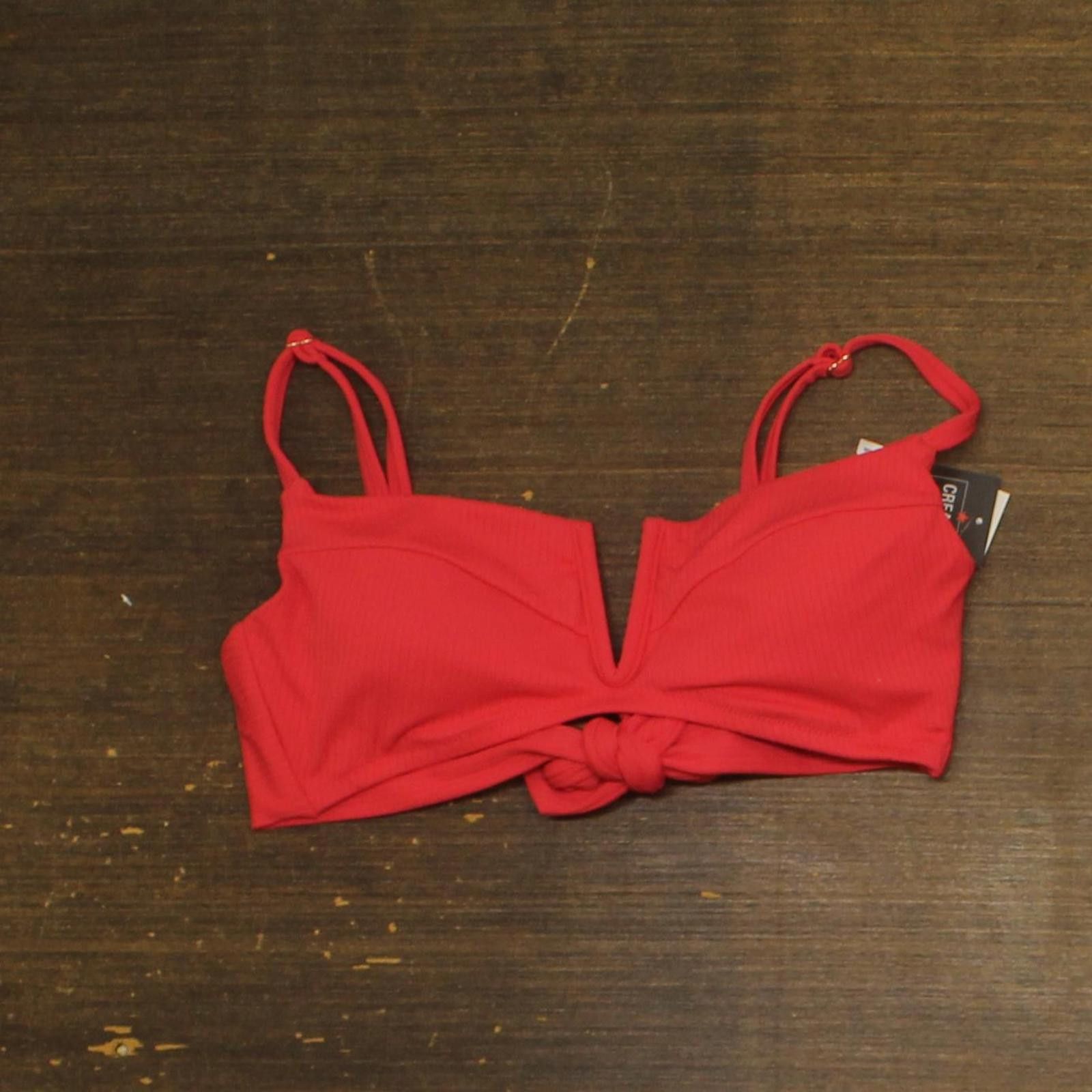 Bar III Nwt Bar Iii Bralette Bikini Swim Top Bright Rose Pink M Size ONE SIZE - 1 Thumbnail