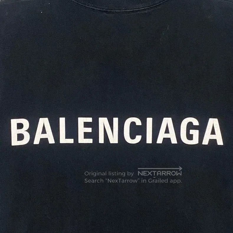 Balenciaga Balenciaga Black Logo Short Sleeve Tee. Size US S / EU 44-46 / 1 - 4 Thumbnail