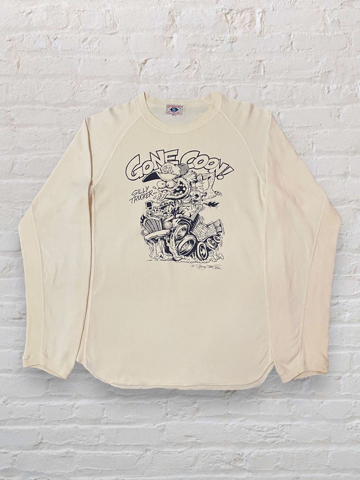Japanese Brand × Pherrow's × Vintage STORMY BLUE BY PHEROWS SILLY TRUCKER GRAPHIC LONGSLEEVE Size US L / EU 52-54 / 3 - 1 Thumbnail