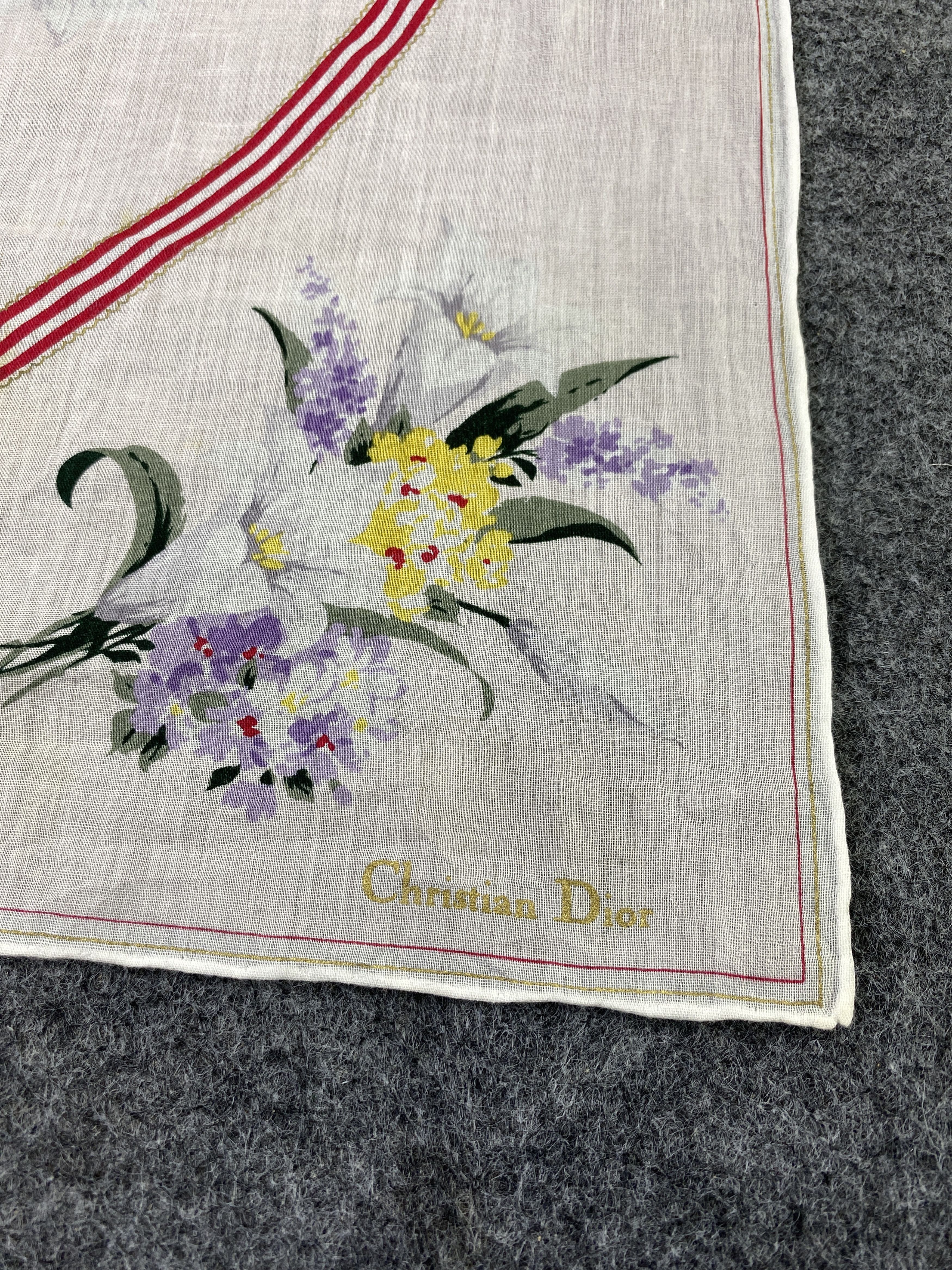 Vintage Christian Dior Handkerchief / Bandana / Neckerchief-B138 Size ONE SIZE - 5 Thumbnail