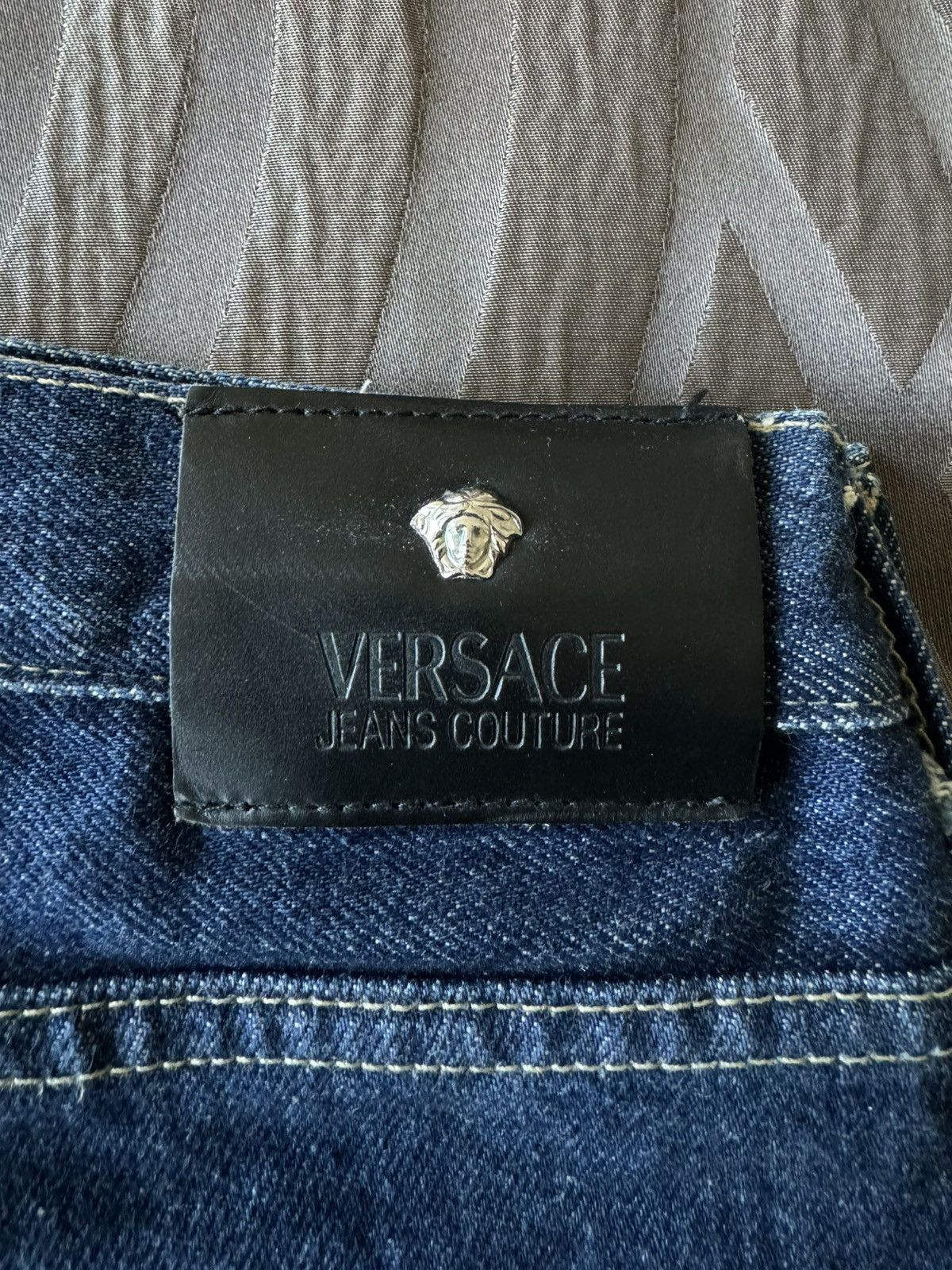 Versace Women’s Low rise wide leg Versace blue jeans Size 36" / US 14 / IT 50 - 5 Thumbnail