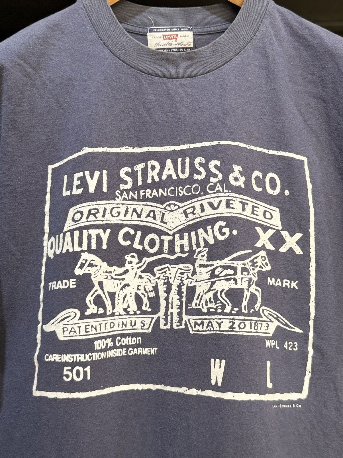 Levi's Vintage Clothing Vintage 90s Levis Trade Mark Logo Faded Tee Size US L / EU 52-54 / 3 - 2 Thumbnail