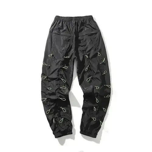 Other Bungee Cord Black Pants Sweatpants Joggers Size US 32 / EU 48 - 4 Thumbnail