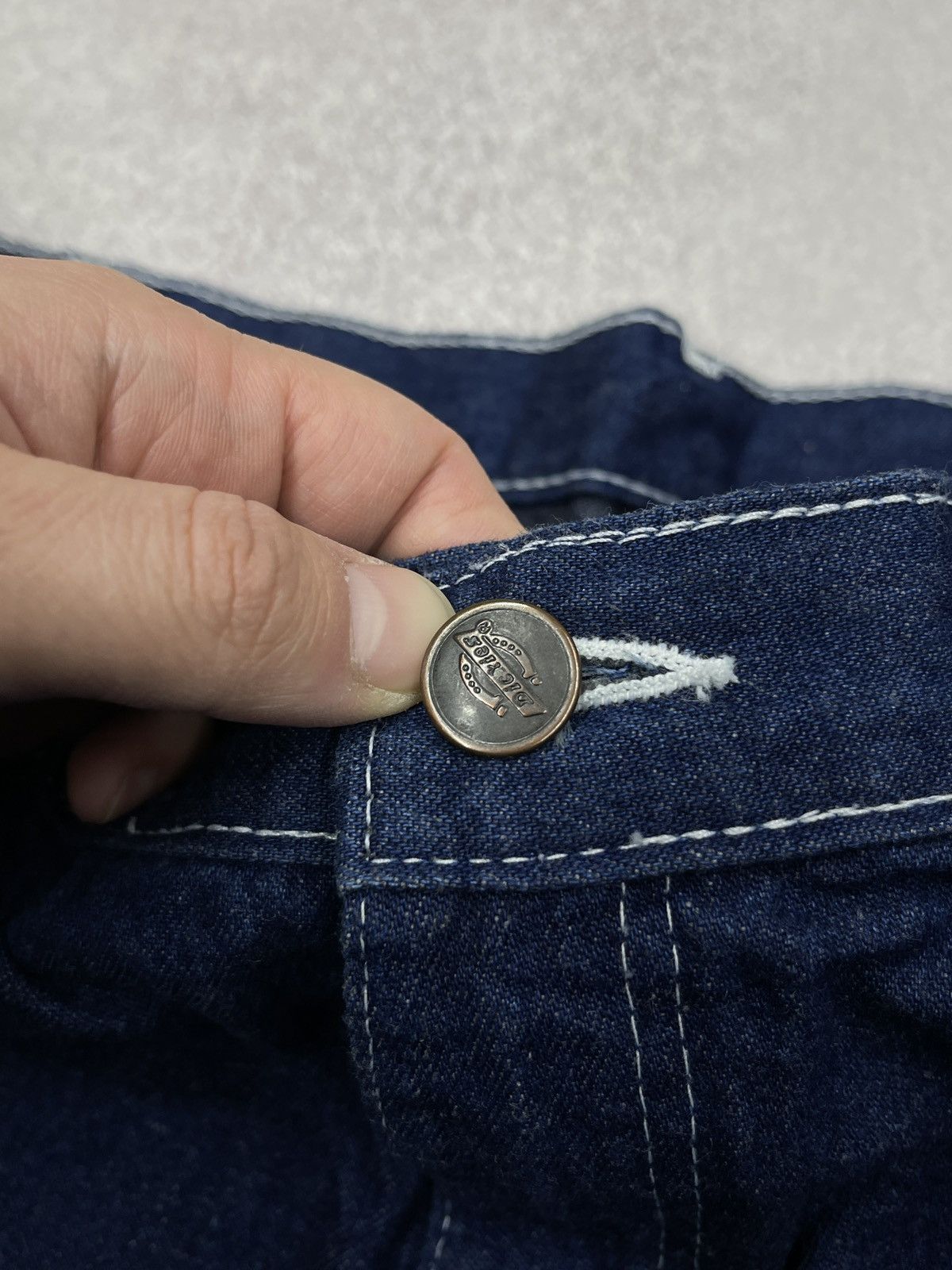 Dickies Vintage Dickies Carpenter Denim Shorts Navy U3994RN Size US 36 / EU 52 - 8 Thumbnail
