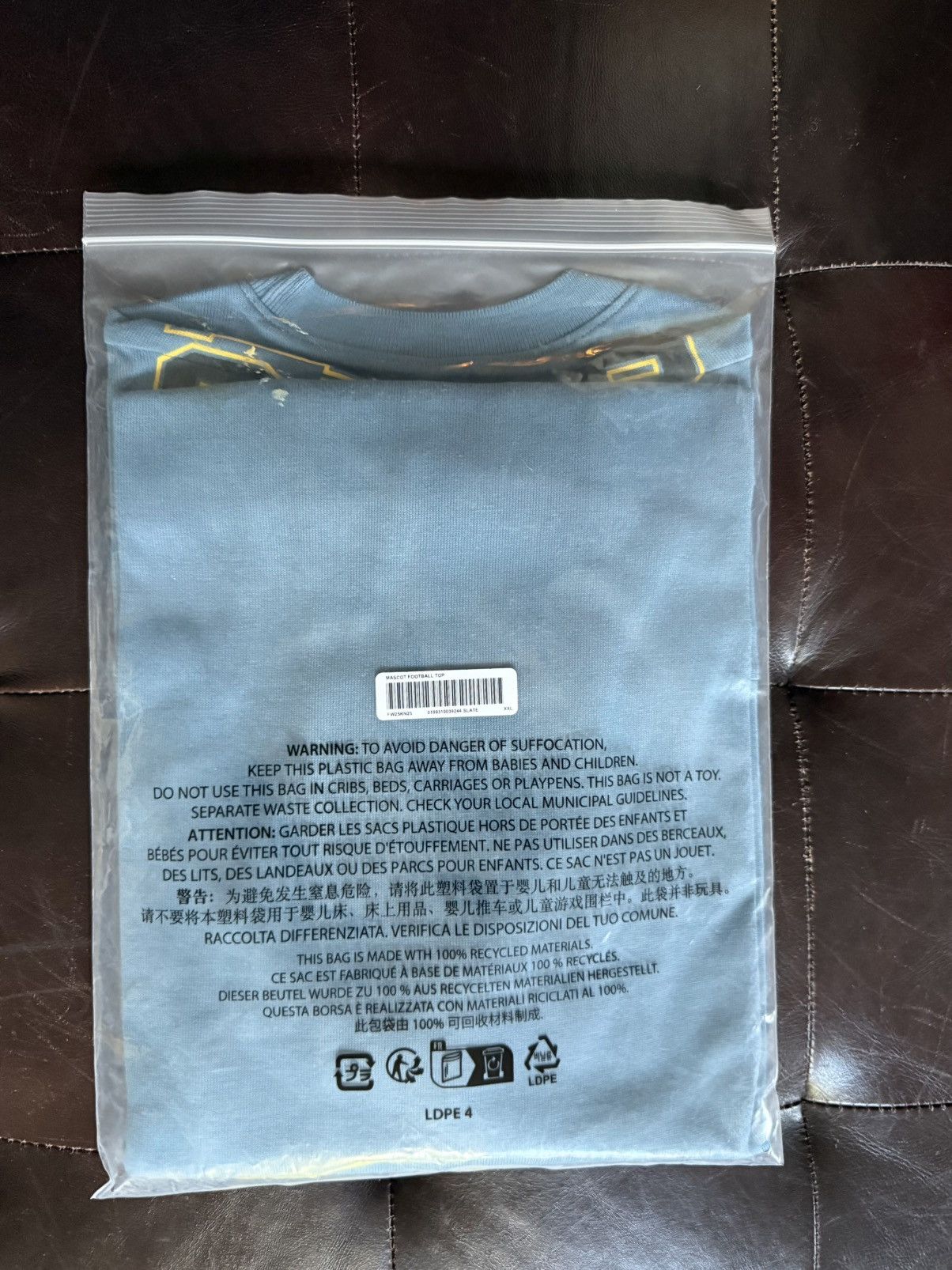 Supreme Supreme MASCOT L/S FOOTBALL TOP Slate FW25 Size XXL Size US XXL / EU 58 / 5 - 5 Thumbnail