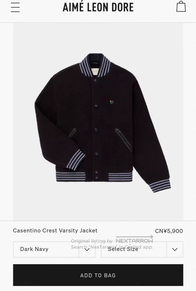 Aime Leon Dore Aime Leon Dore Wool Baseball Jacket Size US L / EU 52-54 / 3 - 9 Thumbnail