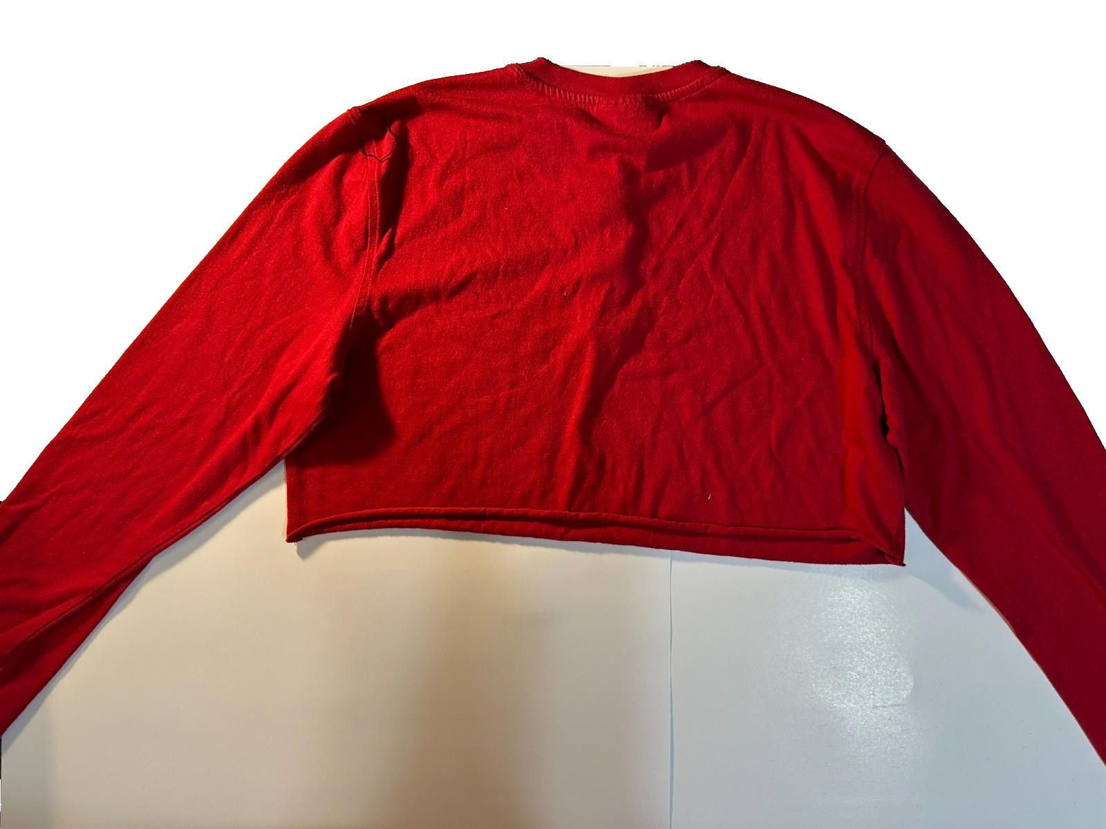 Macys Crimson Crop Henley Women’s Soft Cotton Long Sleeve Tee Size M / US 6-8 / IT 42-44 - 2 Thumbnail