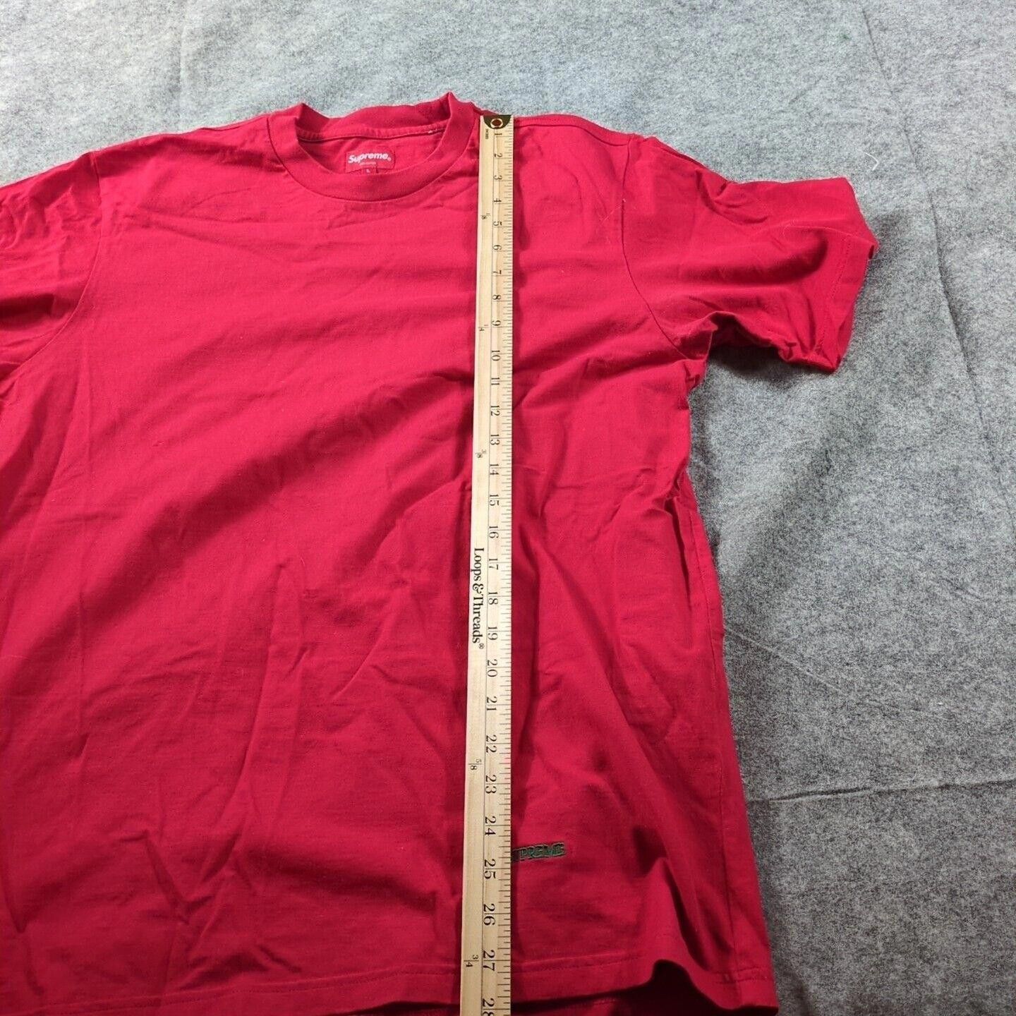 Supreme Supreme S/S T-Shirt Large Red New York Embroidered Size US L / EU 52-54 / 3 - 5 Thumbnail