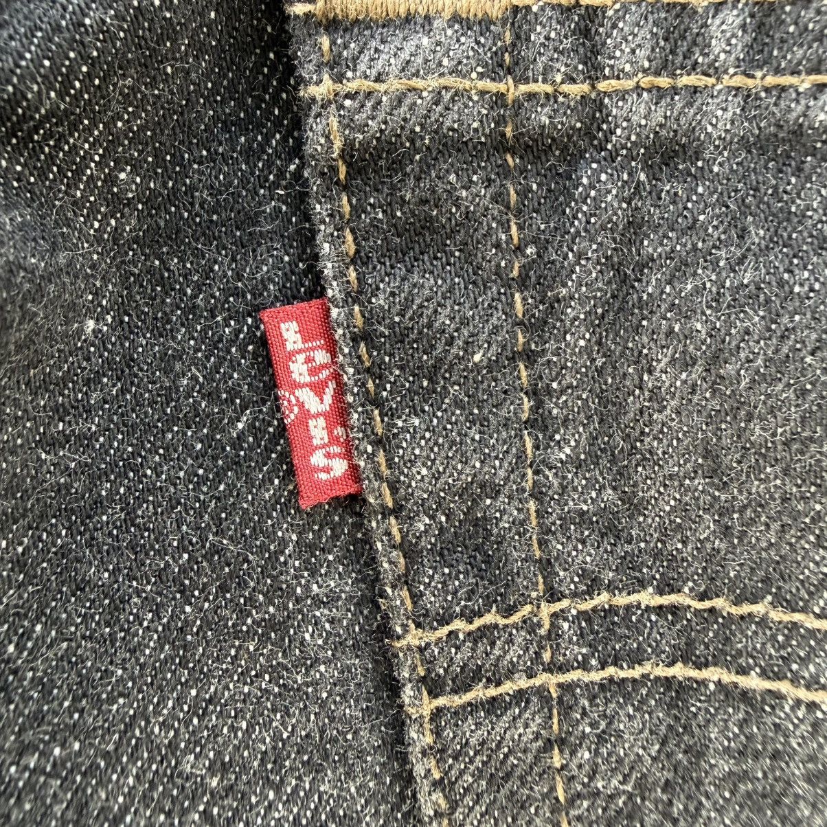 Levi's Vintage Clothing W33x34 Vintage 98' Levi's 501 Black Denim Jean Pants Size US 33 - 13 Thumbnail