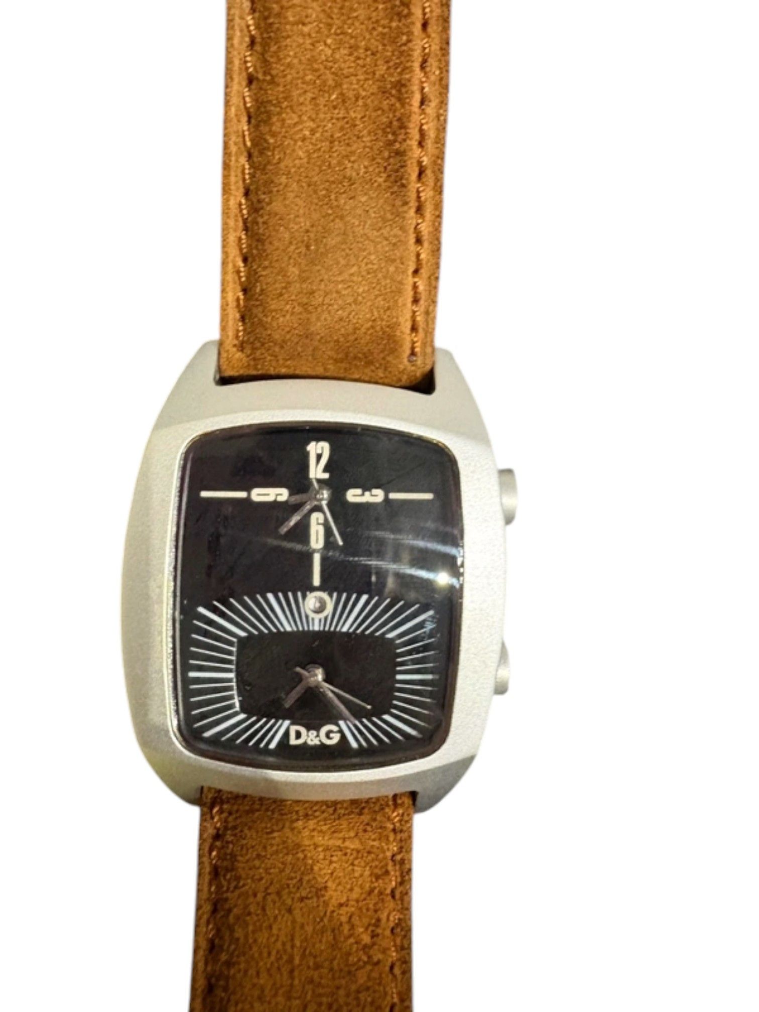 Dolce & Gabbana D&G Time Dual Dial Watch with Leather Strap, Early 2000s Size ONE SIZE - 1 Thumbnail