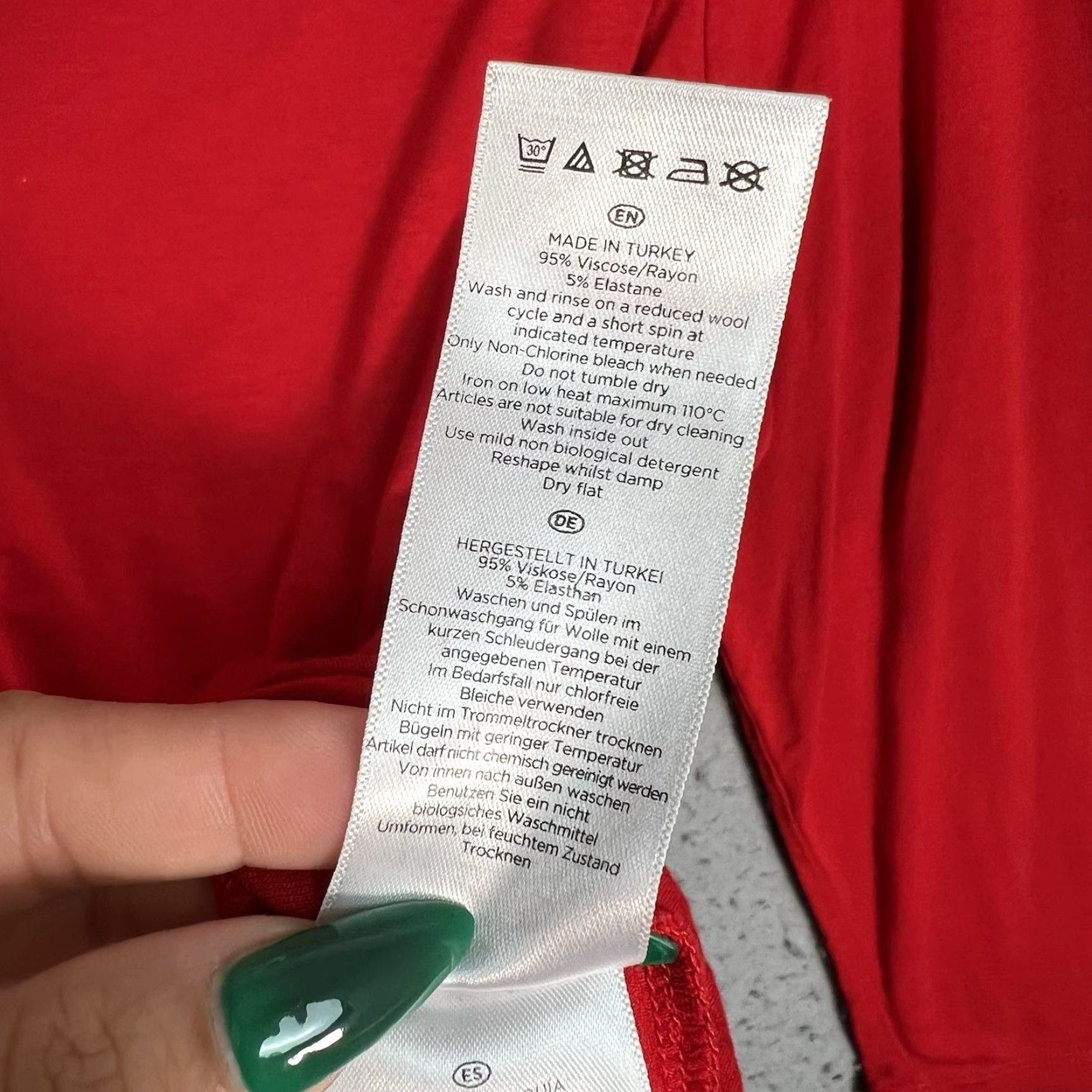 Vintage VINTAGE Hobbs London Boat Neck Blouse Womens Medium Red 3/4 Sleeve Size M / US 6-8 / IT 42-44 - 5 Thumbnail