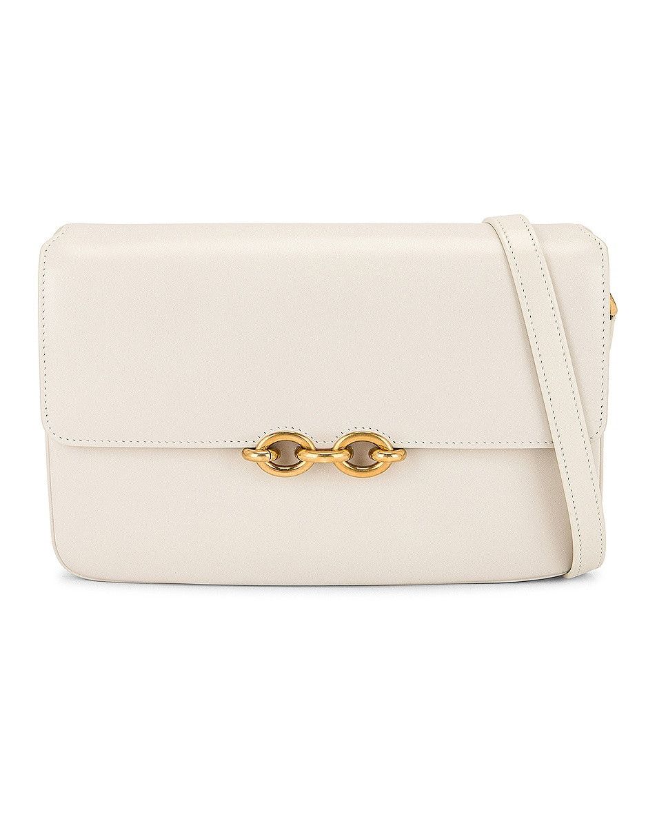 Saint Laurent Paris o1tp1o0125 Size: OS/Le Maillon Satchel in Off White Size ONE SIZE - 2 Thumbnail