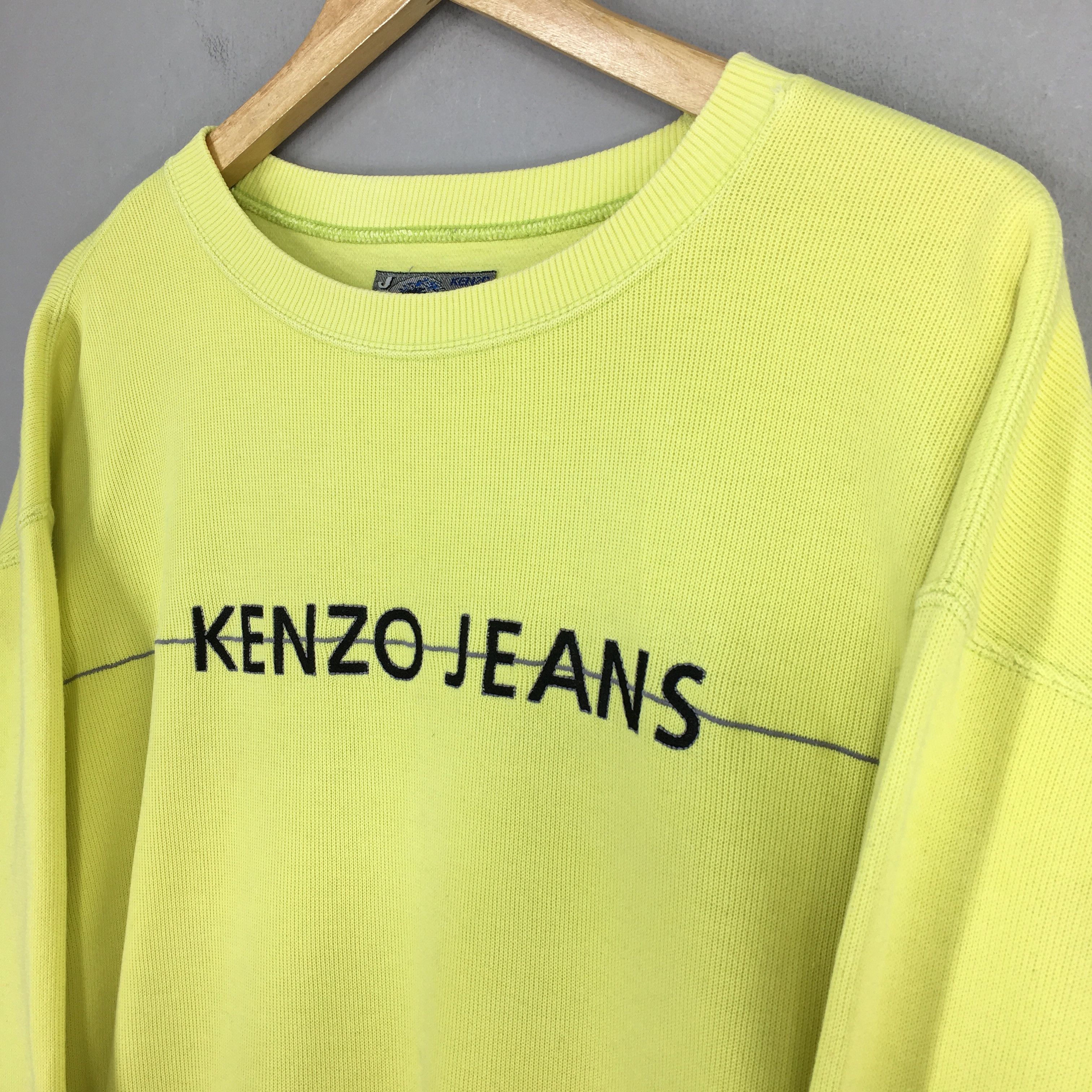 Kenzo Vintage Kenzo Jeans Embroidery Logo Sweatshirt Large Size US L / EU 52-54 / 3 - 3 Thumbnail