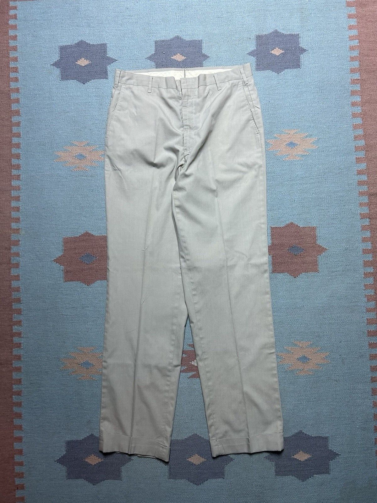Vintage Vtg 1960s lightweight work pants slacks poly cotton 31x31 Size US 31 - 1 Thumbnail