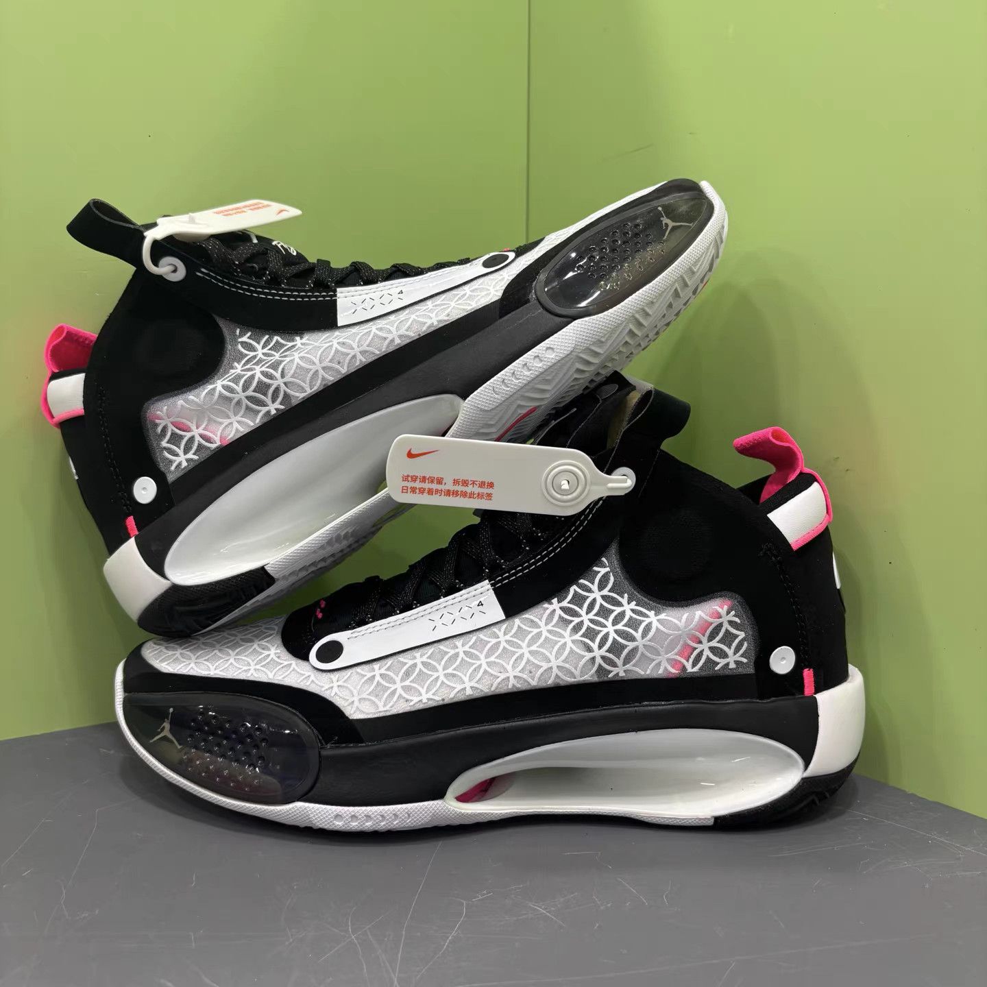 Jordan Brand Air Jordan 34 "Black/White" Eclipse Basketball Shoes K15 Size US 10 / EU 43 - 4 Thumbnail