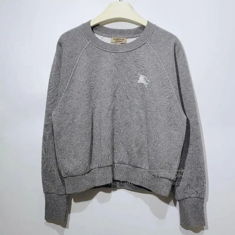 Burberry Burberry Gray Cotton Women's Sweatshirt. Size M / US 6-8 / IT 42-44 - 1 Thumbnail