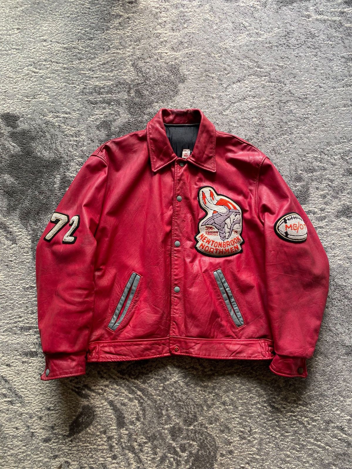 Vintage 1978 Newton Brook Northman NFL Semi Finals Leather Size US L / EU 52-54 / 3 - 1 Thumbnail