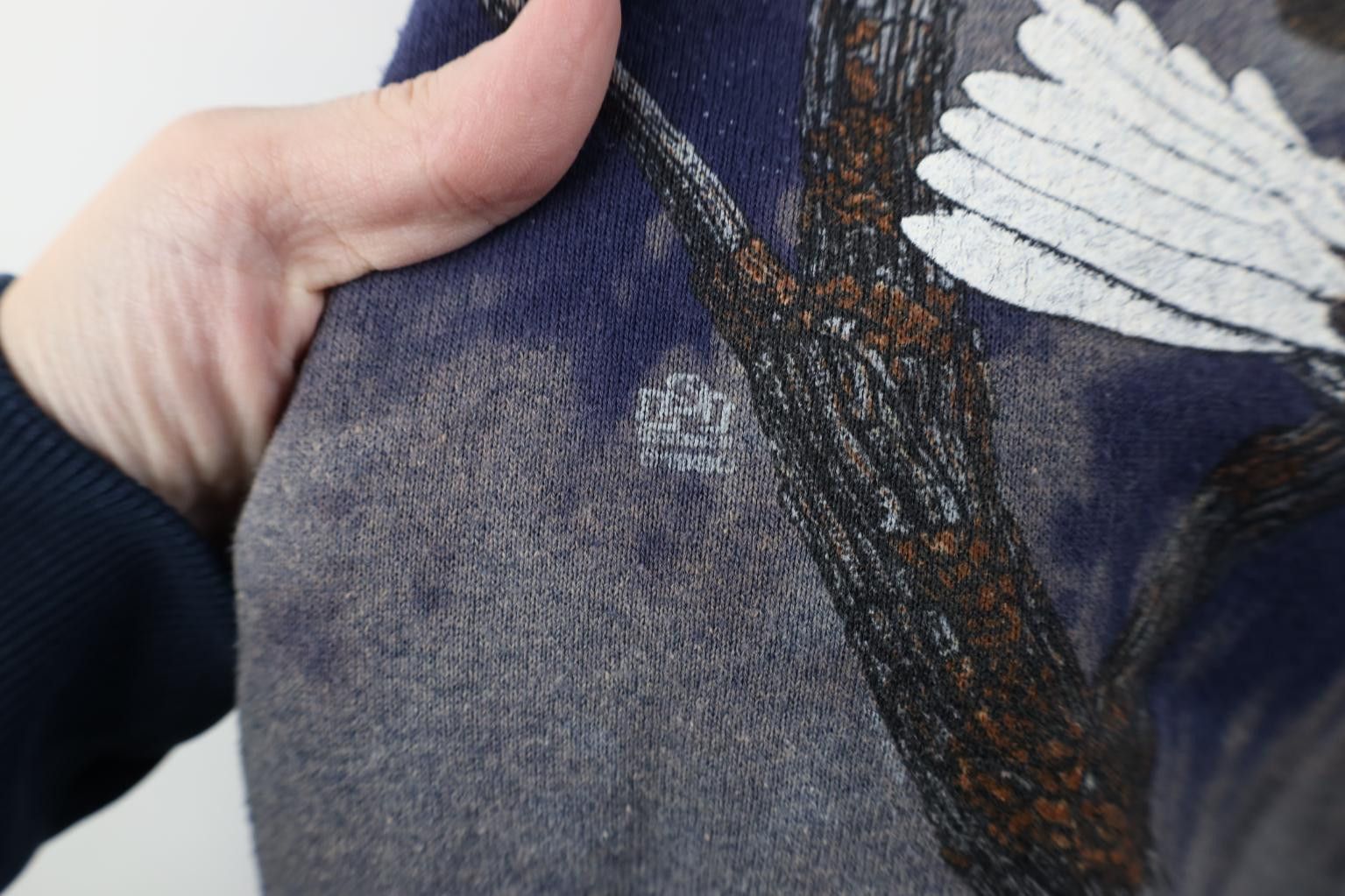 Vintage Vintage 90s Streetwear Nature Eagle Crewneck Sweatshirt USA Size US XL / EU 56 / 4 - 5 Thumbnail