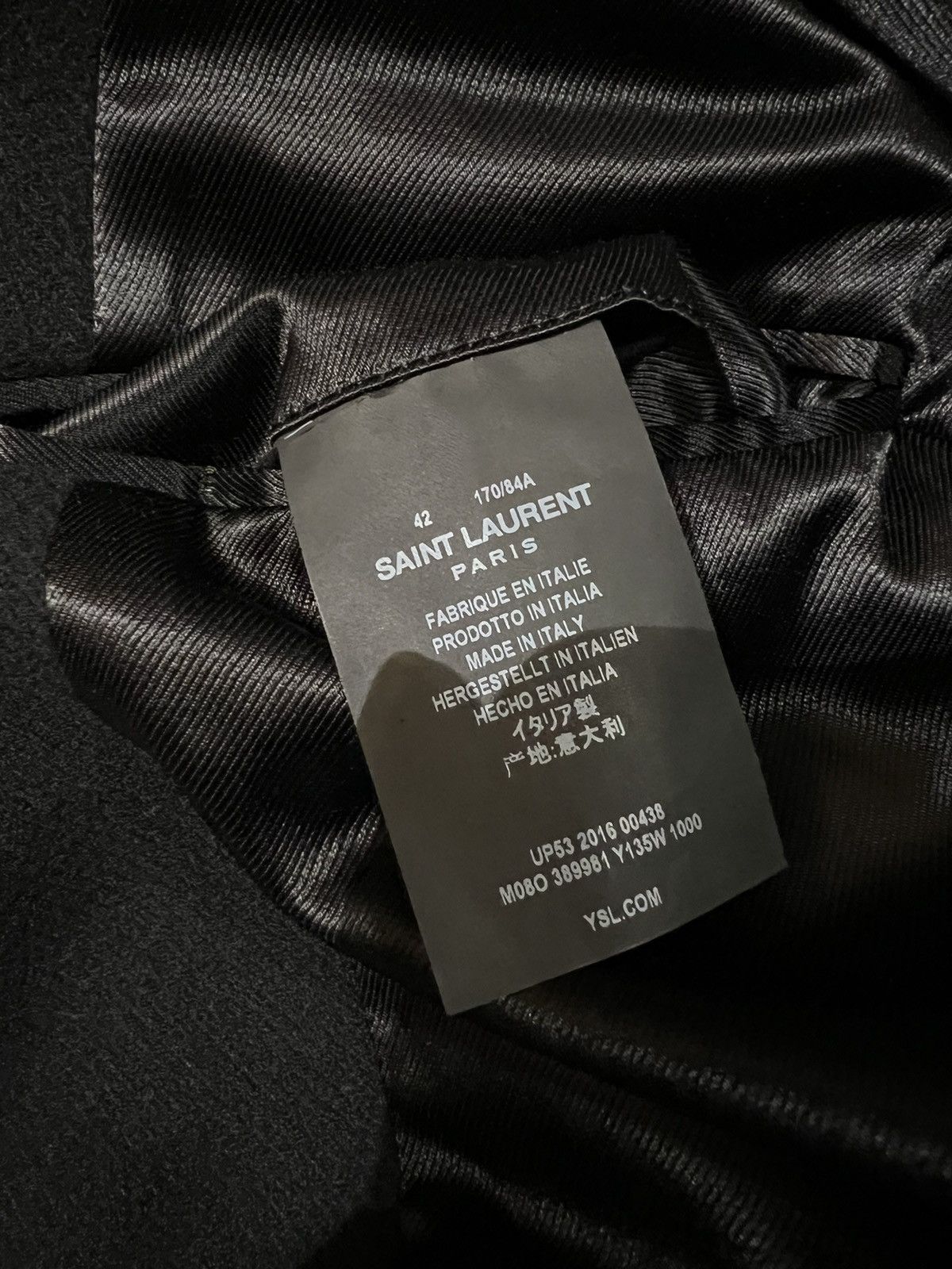 Hedi Slimane × Saint Laurent Paris 16FW Cashmere Chesterfield Coat sz42 Size US XS / EU 42 / 0 - 5 Thumbnail