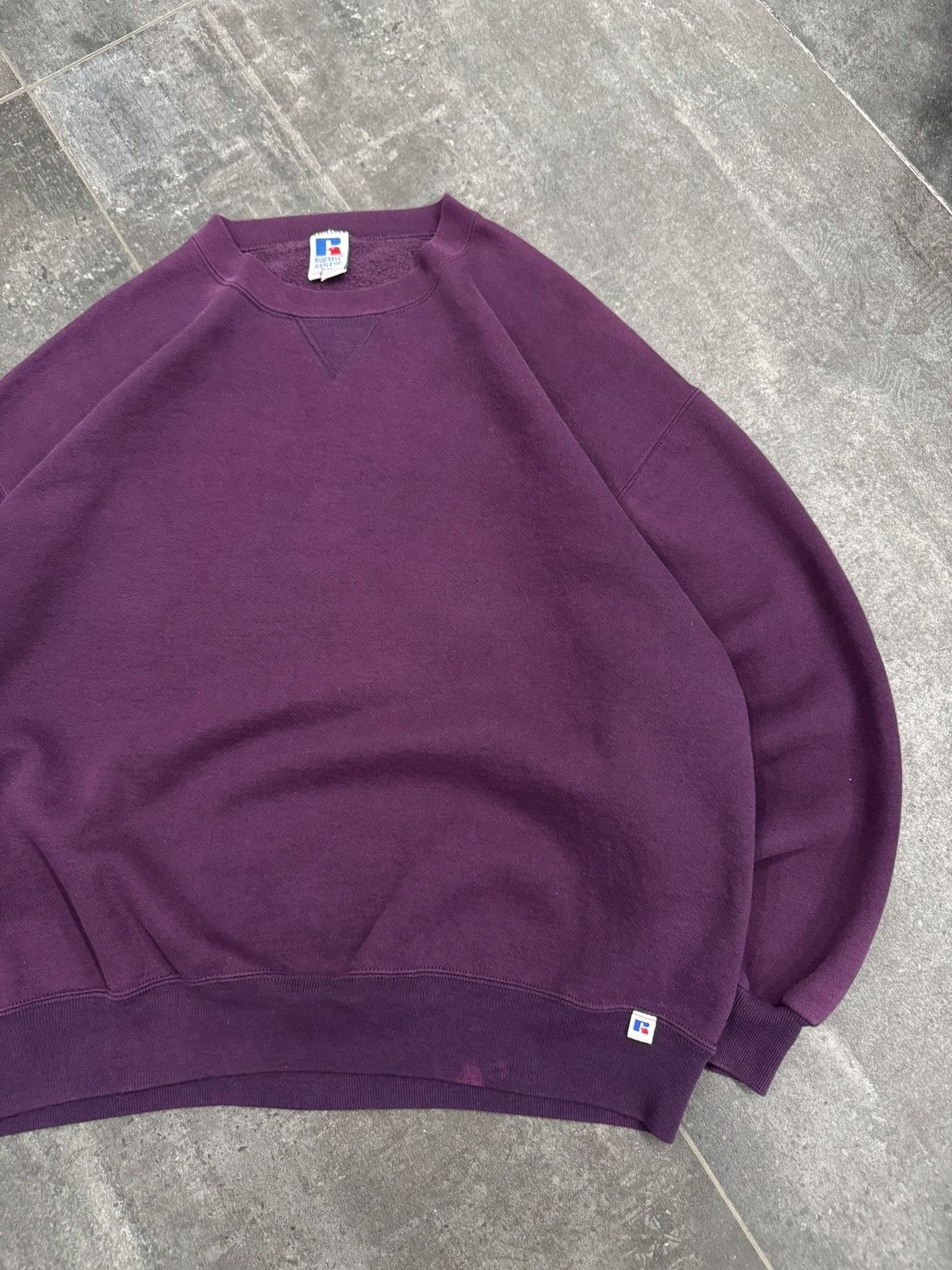 Russell Athletic Vintage 90’s Russell Atheltic Crewneck Sweatshirt Purple Size US XXL / EU 58 / 5 - 3 Thumbnail