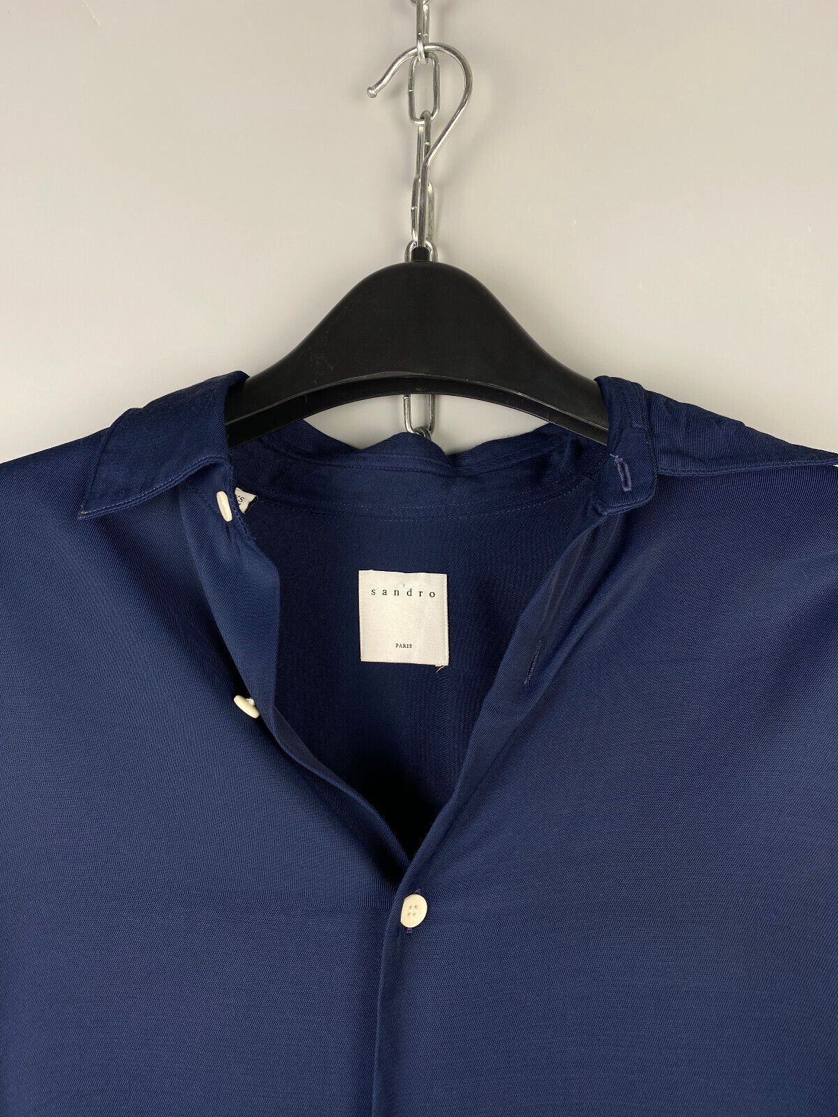 Sandro Sandro Button Short Sleeve Shirt Size US S / EU 44-46 / 1 - 3 Thumbnail
