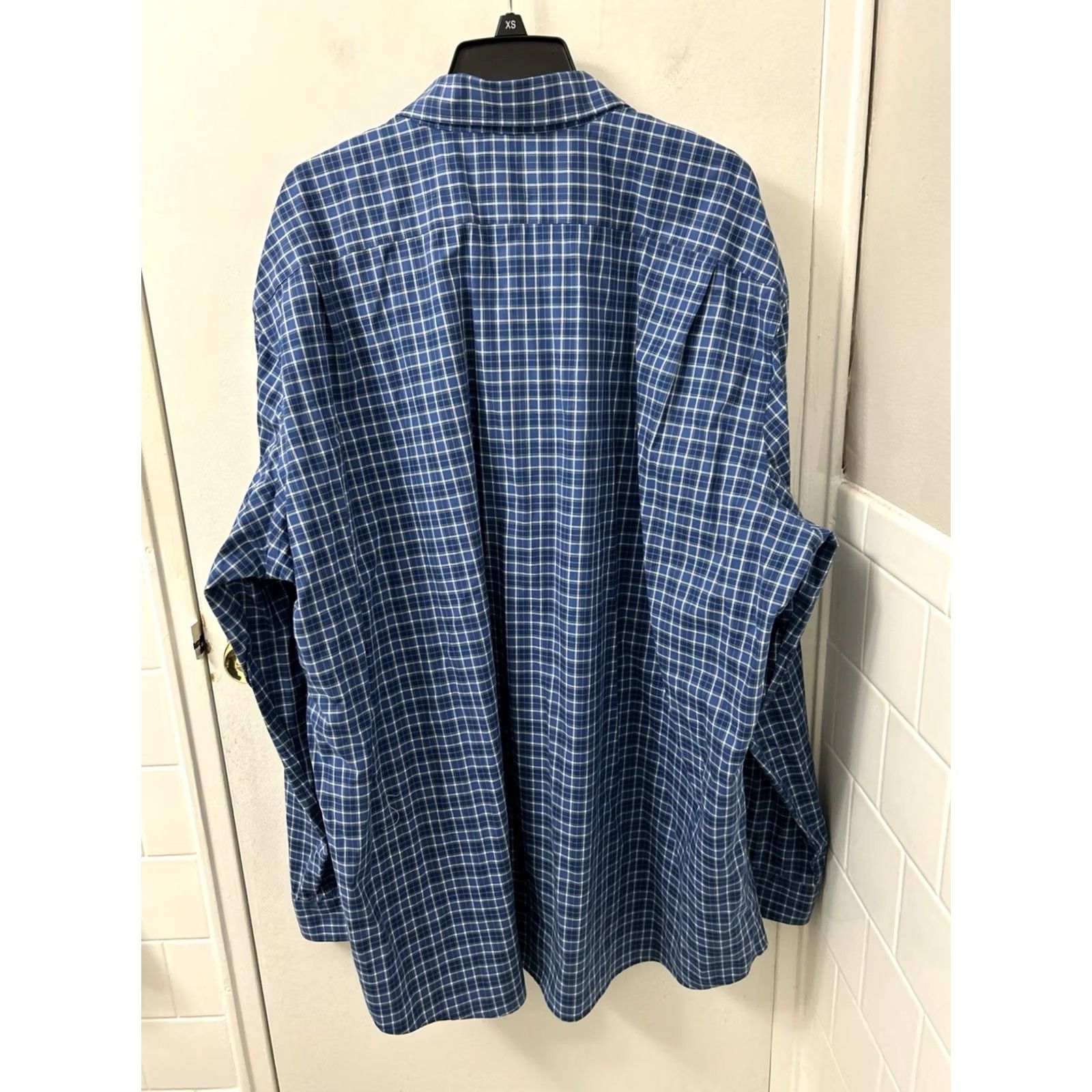 Vintage LL Bean Kennebunk Sport Shirt Mens 2XL Blue Plaid Traditional Fit L/S Button-Up Casual Workwear Preppy 100% Cotton Plaid Size US XXL / EU 58 / 5 - 7 Thumbnail