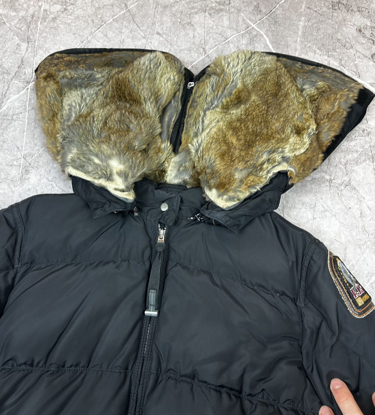 Parajumpers Parajumpers Puffer Down Jacket Super Lightweight Beige Logo Size L / US 10 / IT 46 - 10 Thumbnail
