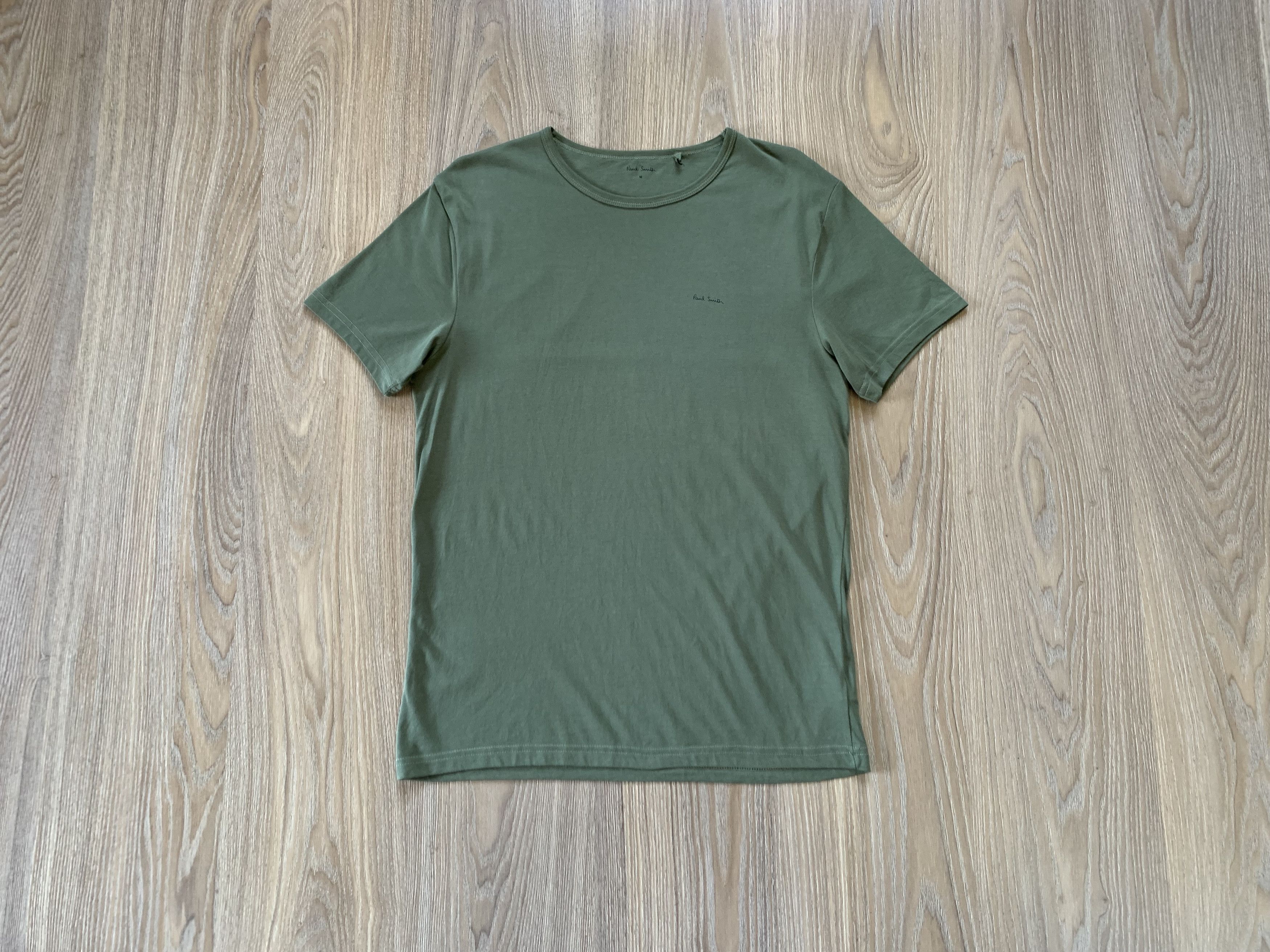 Designer × Paul Smith Paul Smith Khaki Cotton Basic T Shirt Size US M / EU 48-50 / 2 - 9 Thumbnail