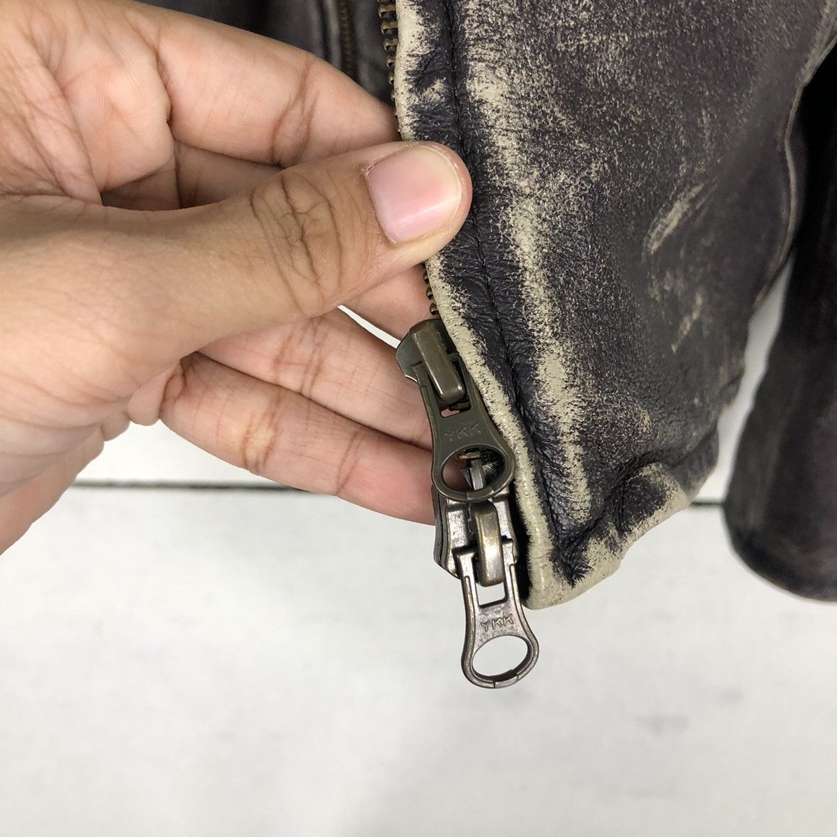 Japanese Brand 🔥Vintage Pigskin Leather Biker Jacket Pinball Japan Made Size US S / EU 44-46 / 1 - 16 Thumbnail