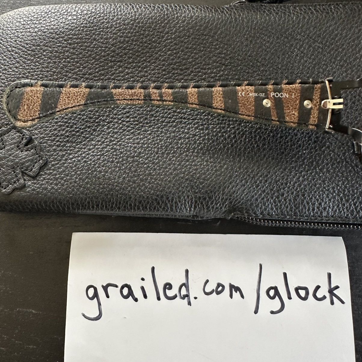 Chrome Hearts Chrome Hearts ‘Poon I’ Brown Camo Silver Scroll Logo Glasses Size ONE SIZE - 4 Thumbnail