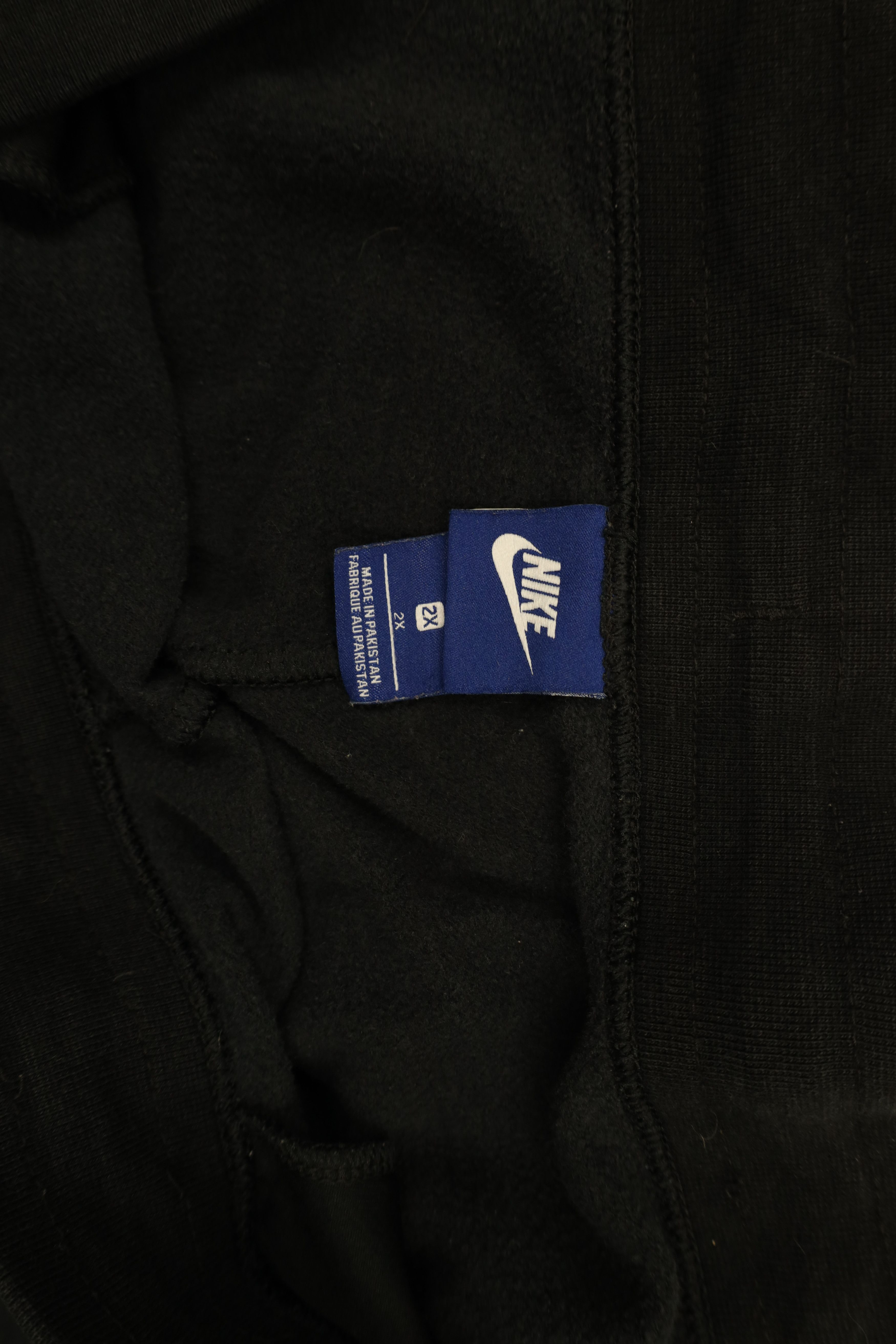Nike × Vintage Vintage Y2K Nike Scott Mini Swoosh Wide Leg Sweatpants Black Size 42" / US 20 - 6 Thumbnail