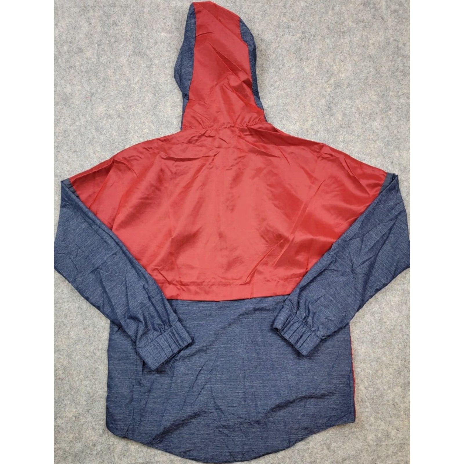 Nike Nike Jacket Windbreaker Womens Medium Red Gray Full Zip Hooded Bonded Windrunner Size M / US 6-8 / IT 42-44 - 6 Thumbnail