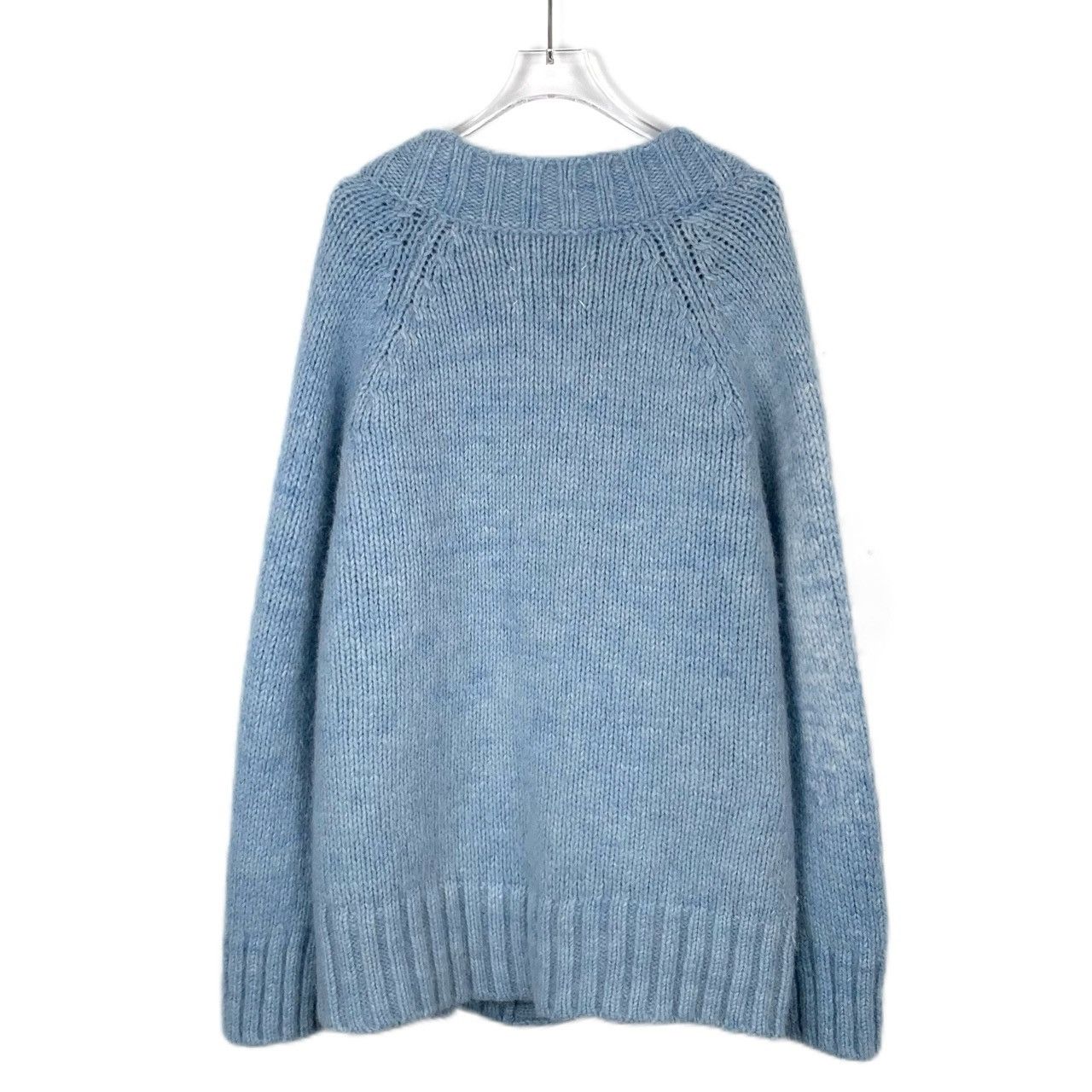 Maison Margiela Maison Margiela Blue Wool V-neck Knit Cardigan Coat K26WX Size L / US 10 / IT 46 - 2 Thumbnail