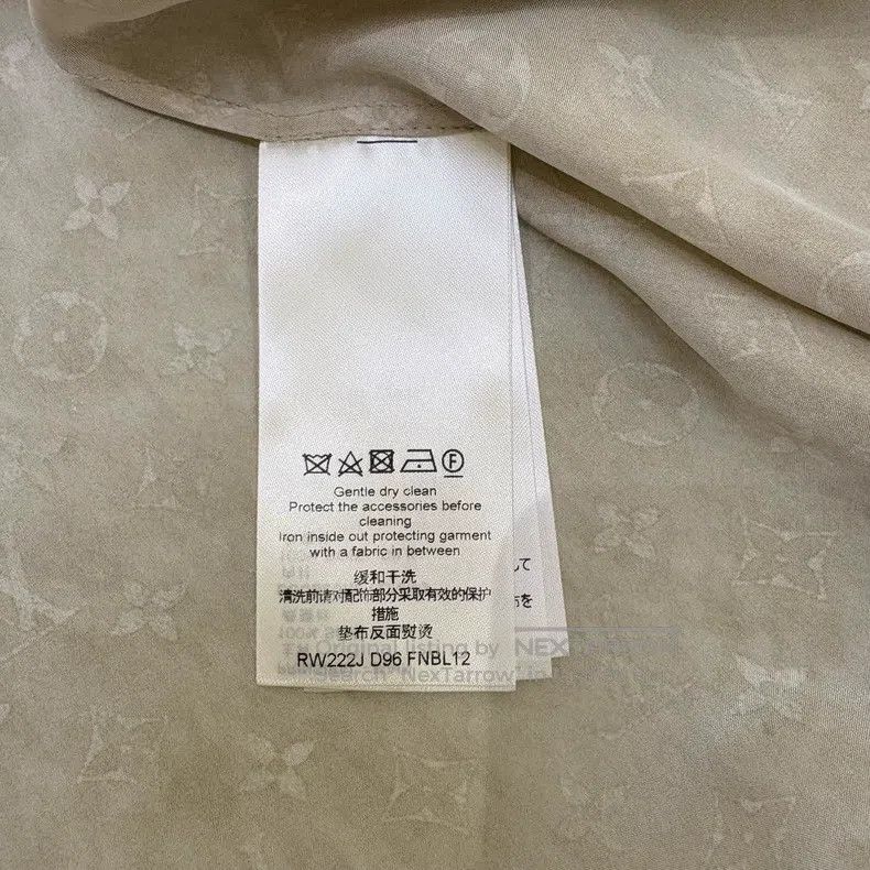 Louis Vuitton Louis Vuitton Tie-dyed khaki full logo mulberry silk shirt Size XS / US 0-2 / IT 36-38 - 8 Thumbnail