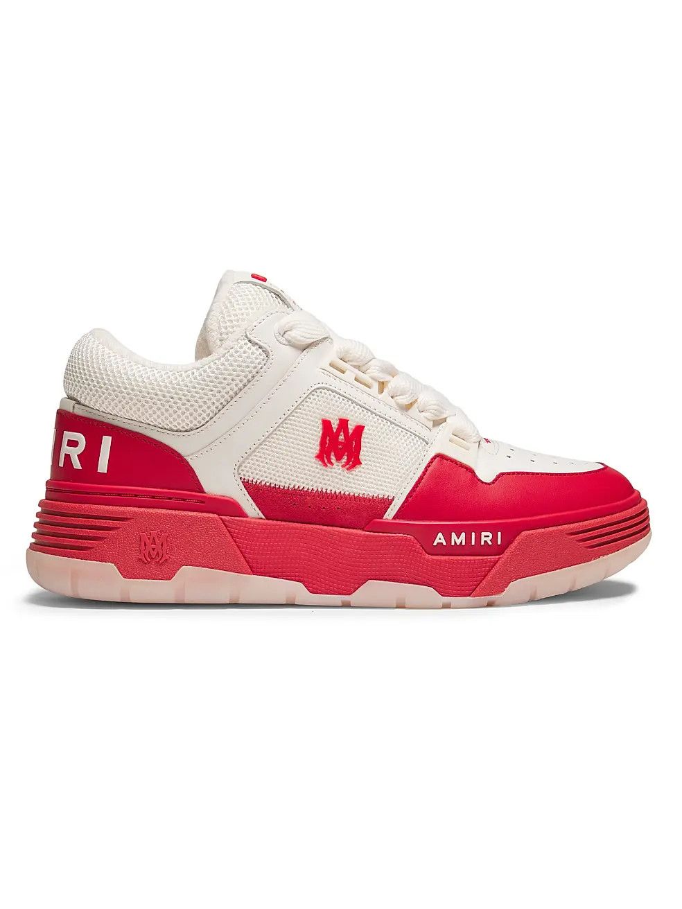 Amiri o1s1wg110426 MA-1 Leather Sneakers in Black/Red Size US 9 / EU 42 - 1 Thumbnail