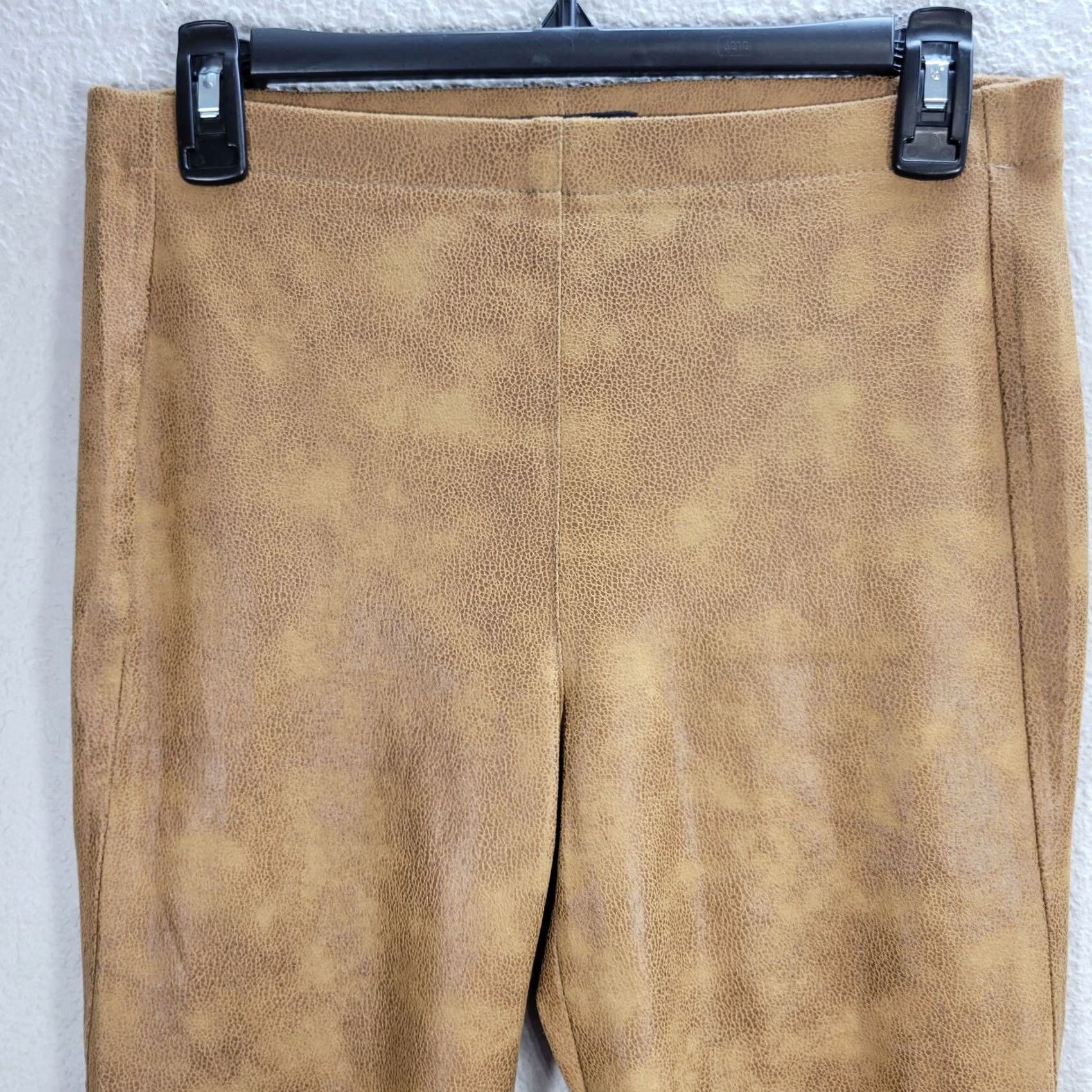 Vintage VINTAGE Paris Faux Leather Pull On Pants Leggings Women Brown 6 42 US 6 Style: Leggings Size 28" / US 6 / IT 42 - 4 Thumbnail