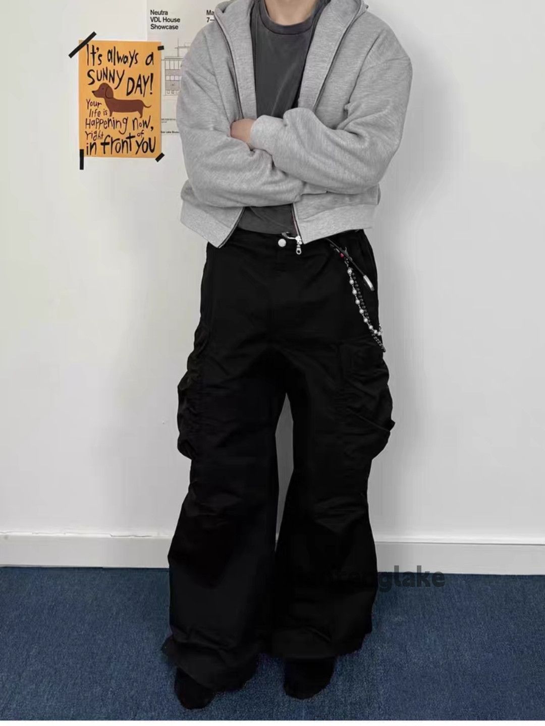 Vintage xtl Balenciaga rickowens style pleated outdoor cargo pants Size US 34 / EU 50 - 6 Thumbnail